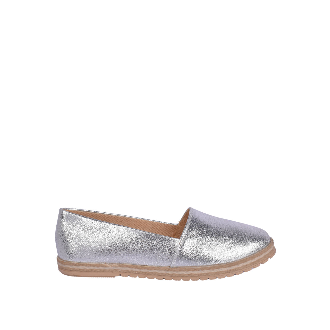 Everyday Leather Slip On Shoe Silver Melouk