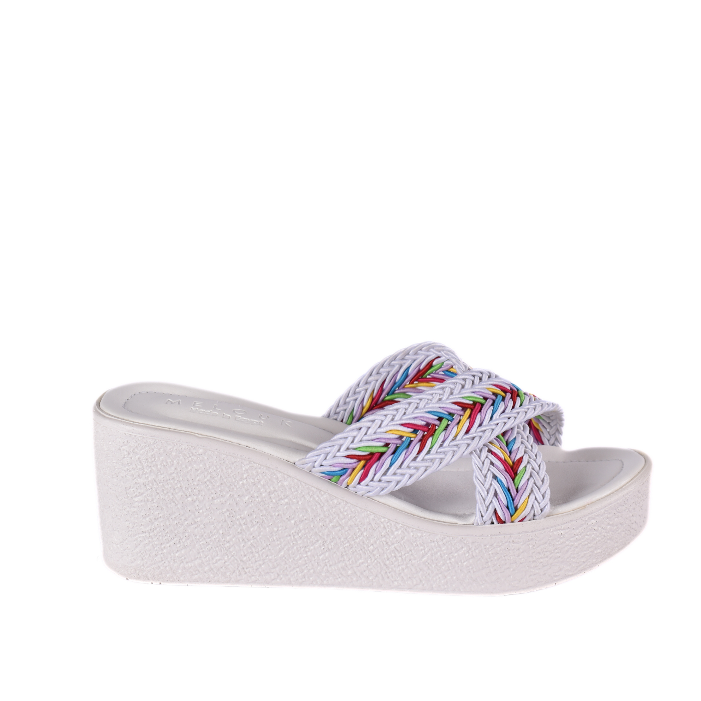 Strap Platform Slipper With Details Melouk