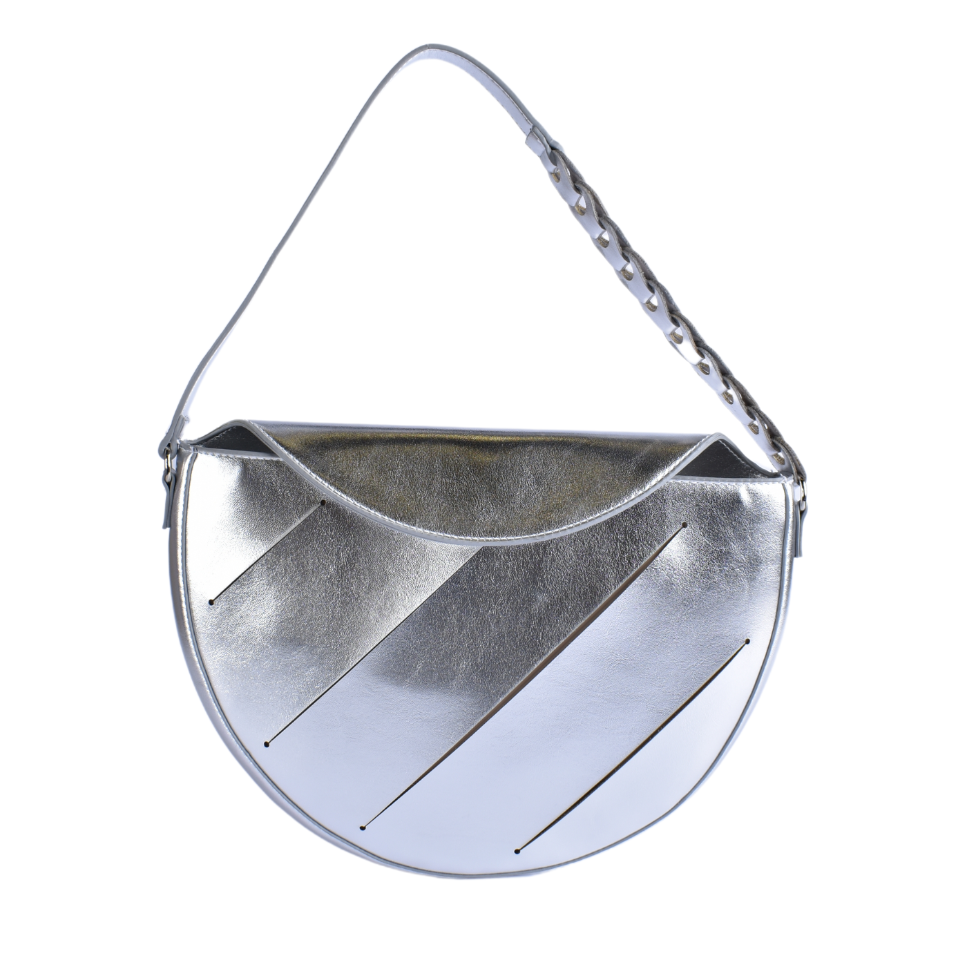 Simple Shoulder Bag Silver b182 Melouk