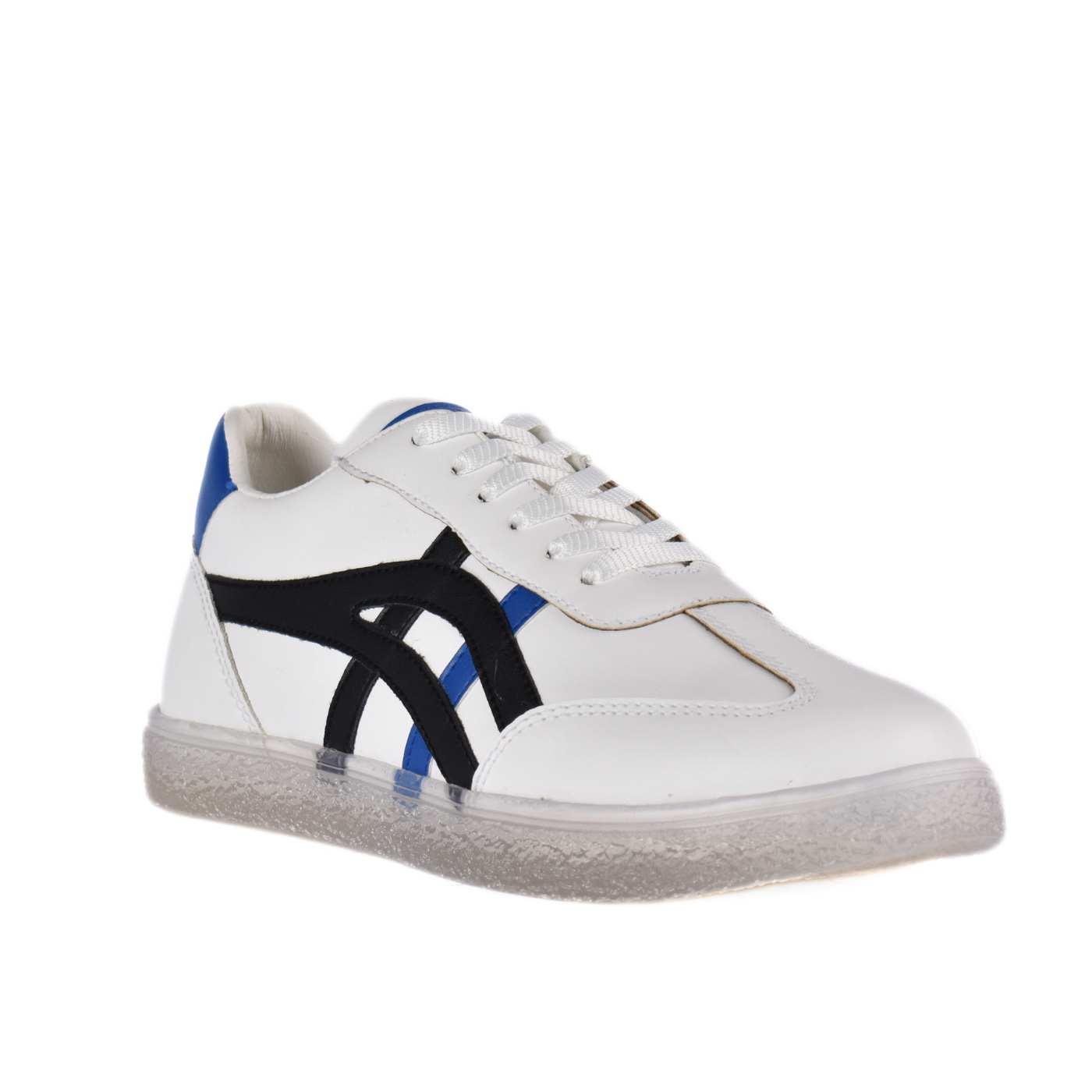 Stitched Details Sneakers Black Melouk
