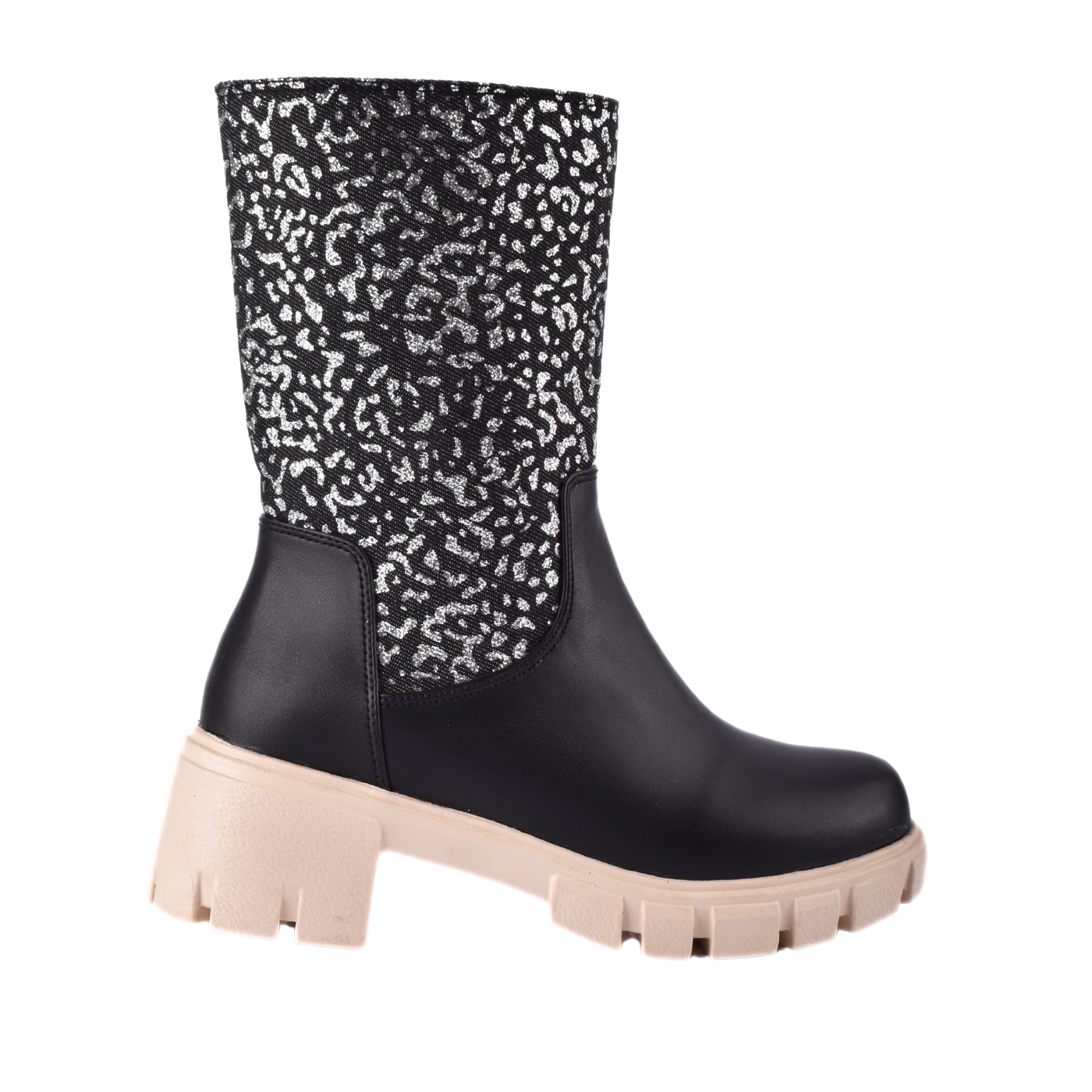 Knotted Heeled Leather High Boot Melouk