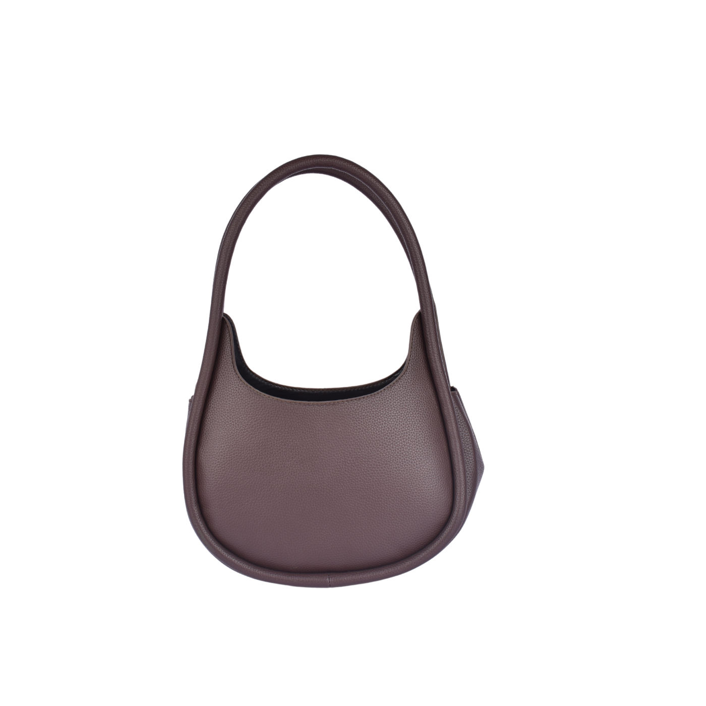Basic Leather Shoulder Bag Brown Melouk