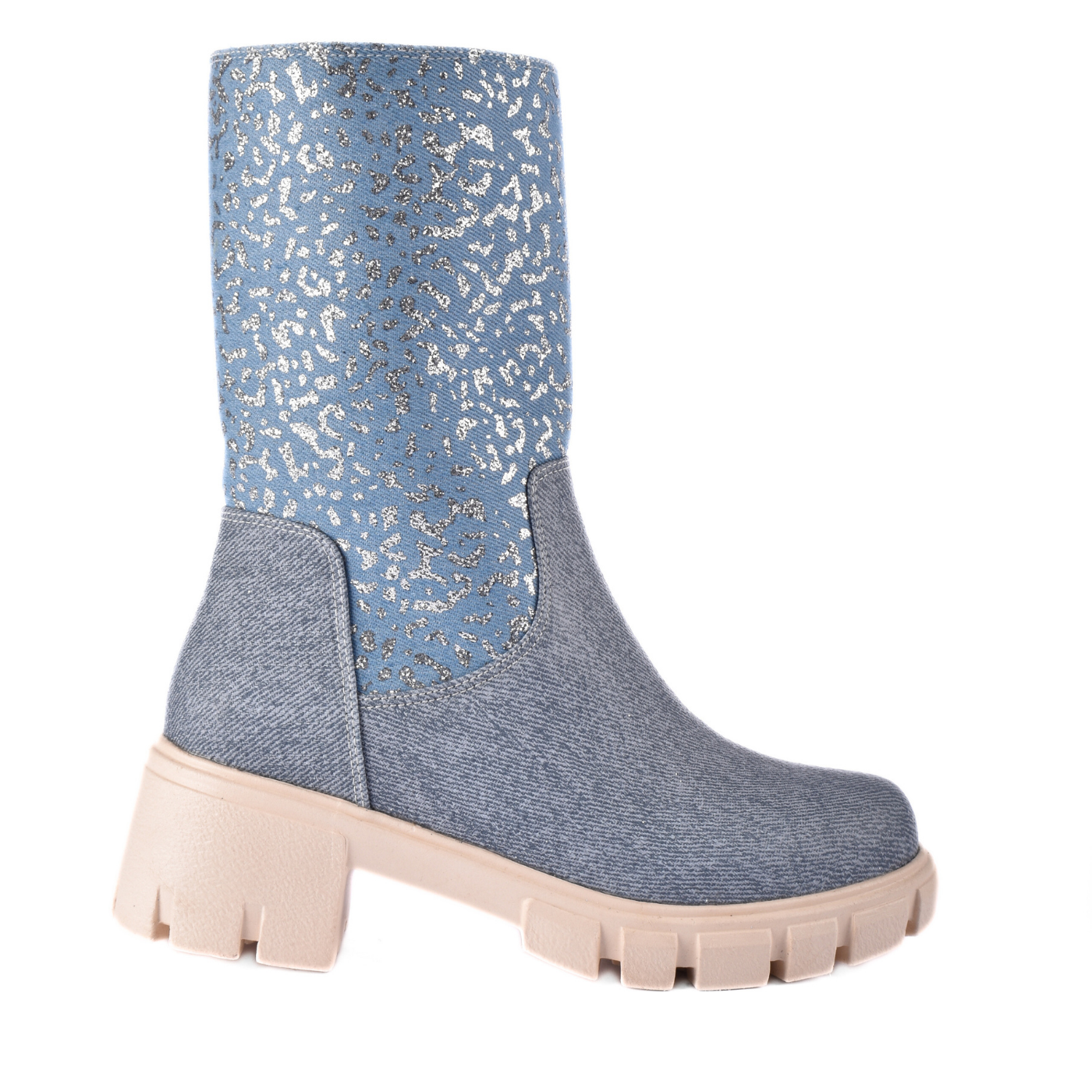 Knotted Heeled Leather High Boot Melouk
