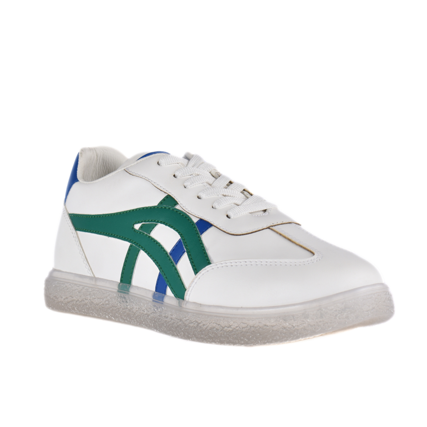 Stitched Details Sneakers Green Melouk