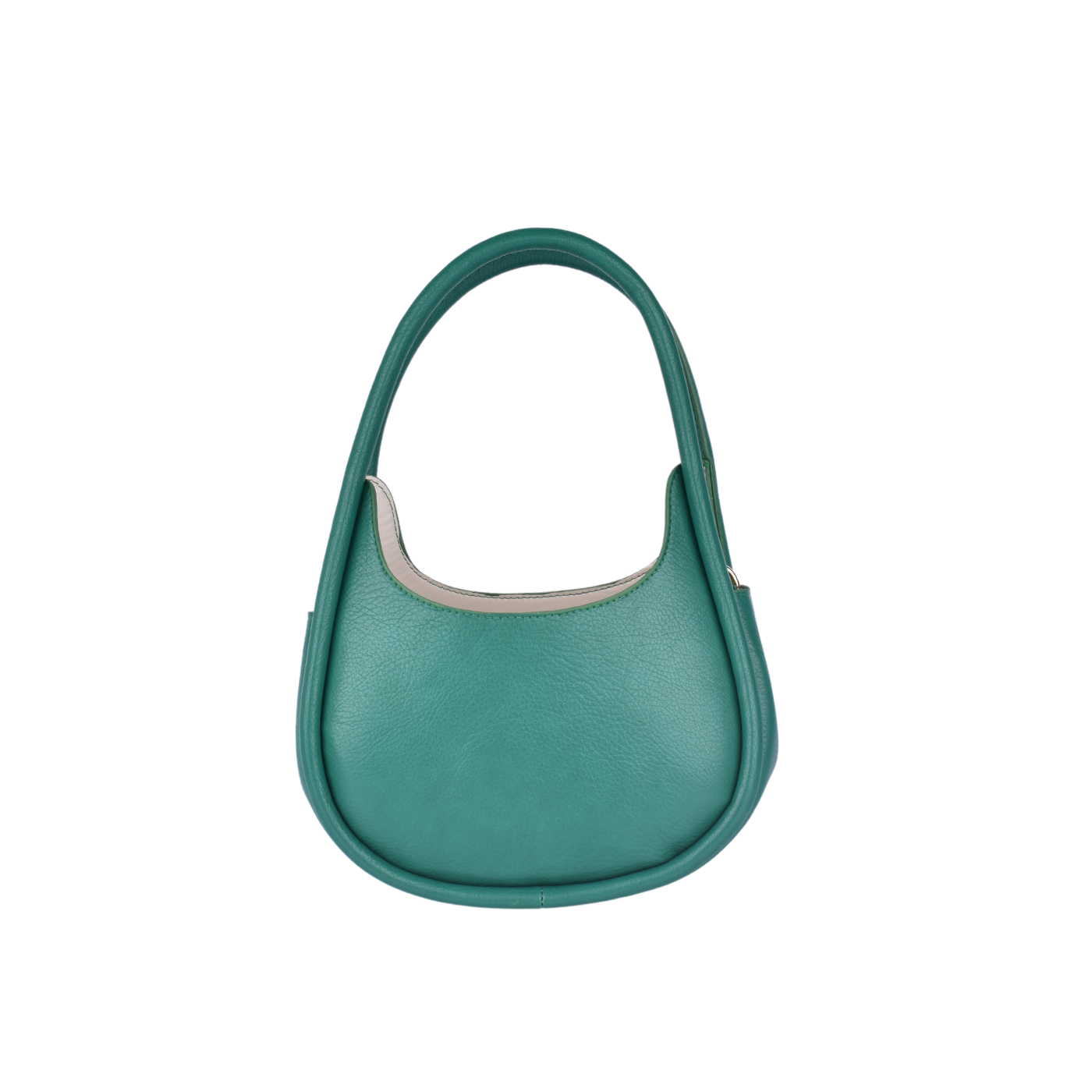 Basic Leather Shoulder Bag Green Melouk