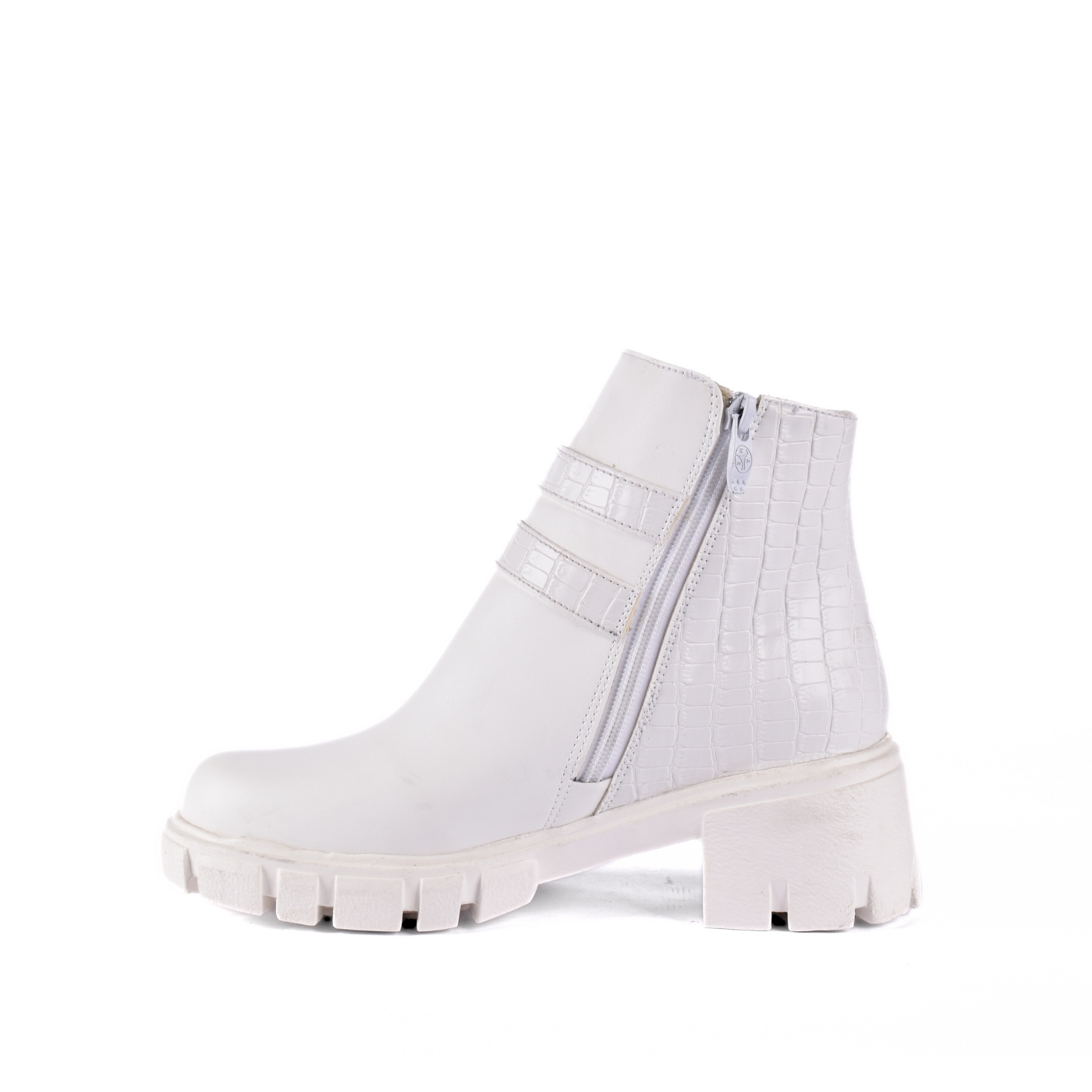 Leather Ankle Boots With Double Buckle Melouk