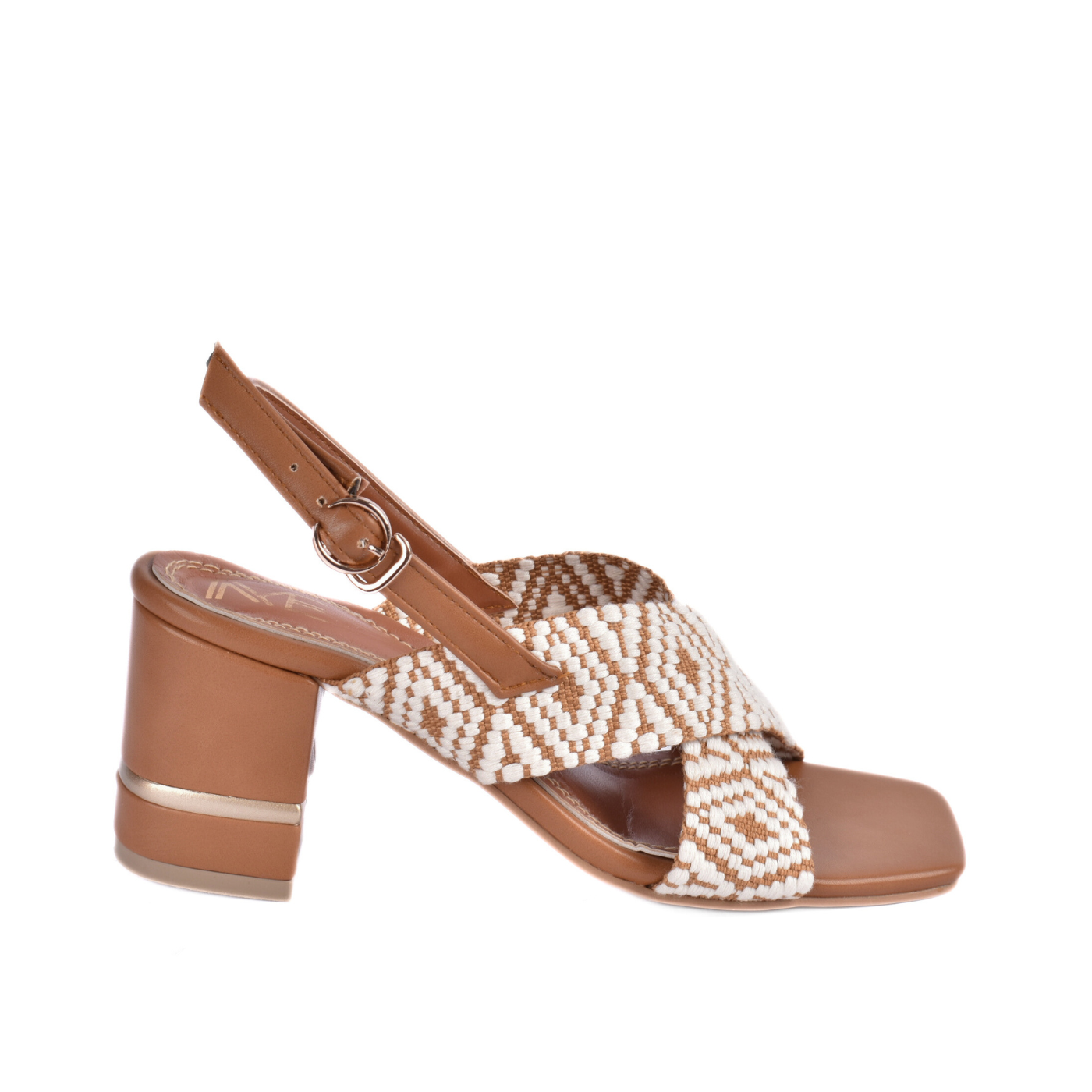 Elegant Cross-Strap Sandal Featuring A Beautifully Embellished Strap Melouk