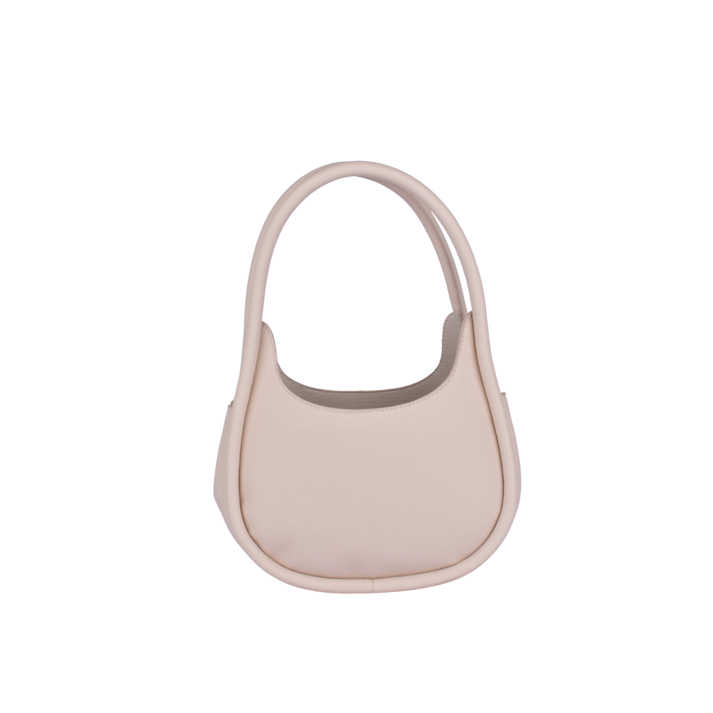 Basic Leather Shoulder Bag Beige Melouk