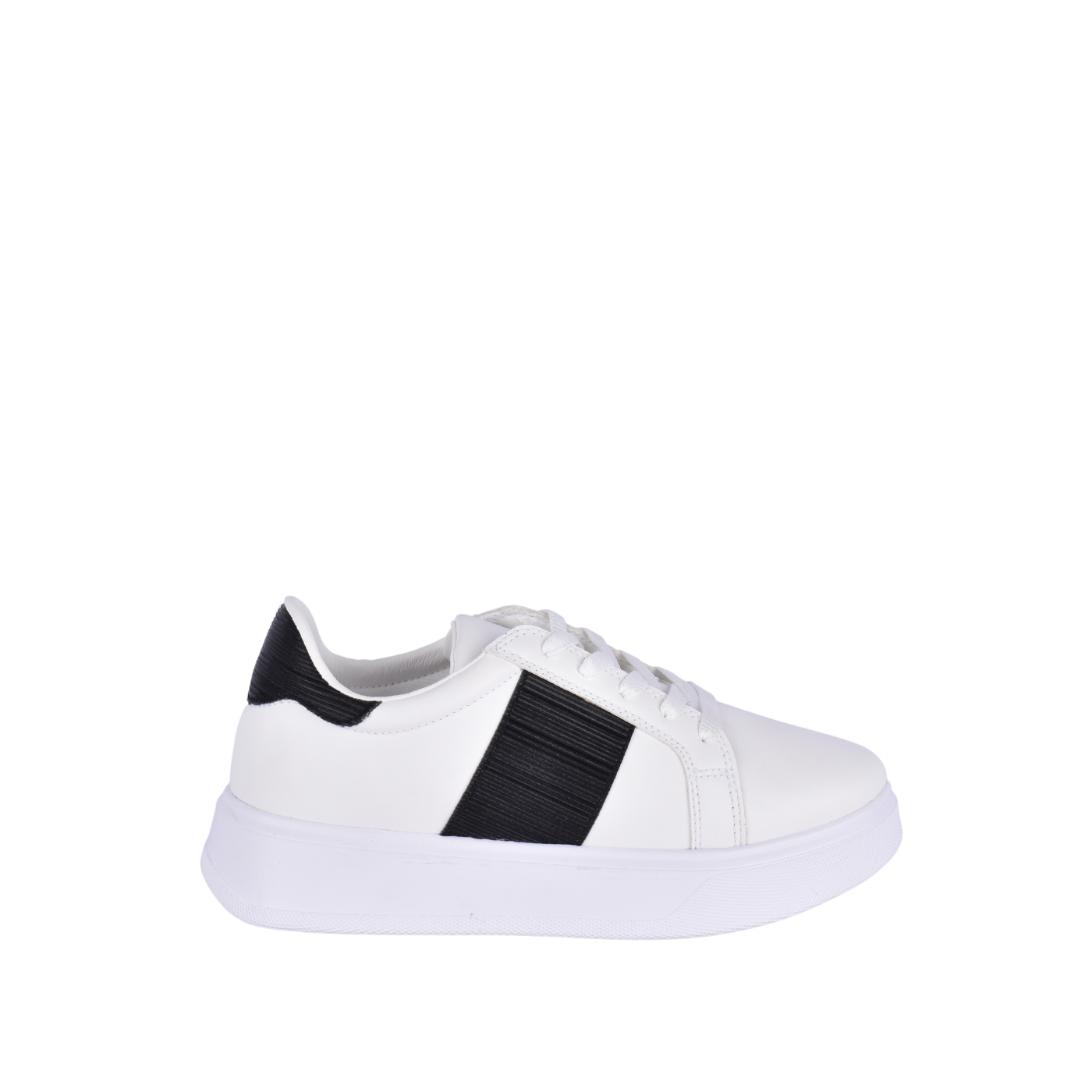 Fashionable Sneaker With Trims Black Melouk