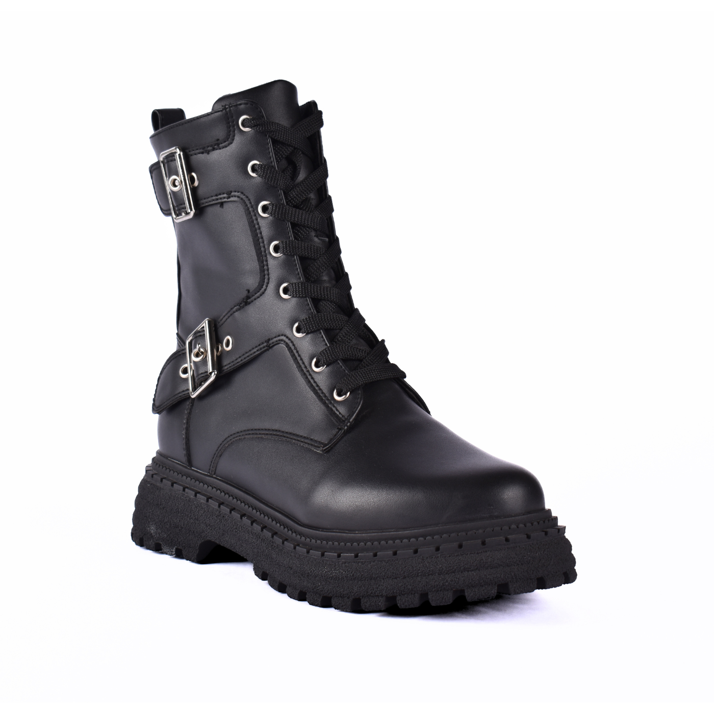 Comfy Platform Half Boot Black Melouk