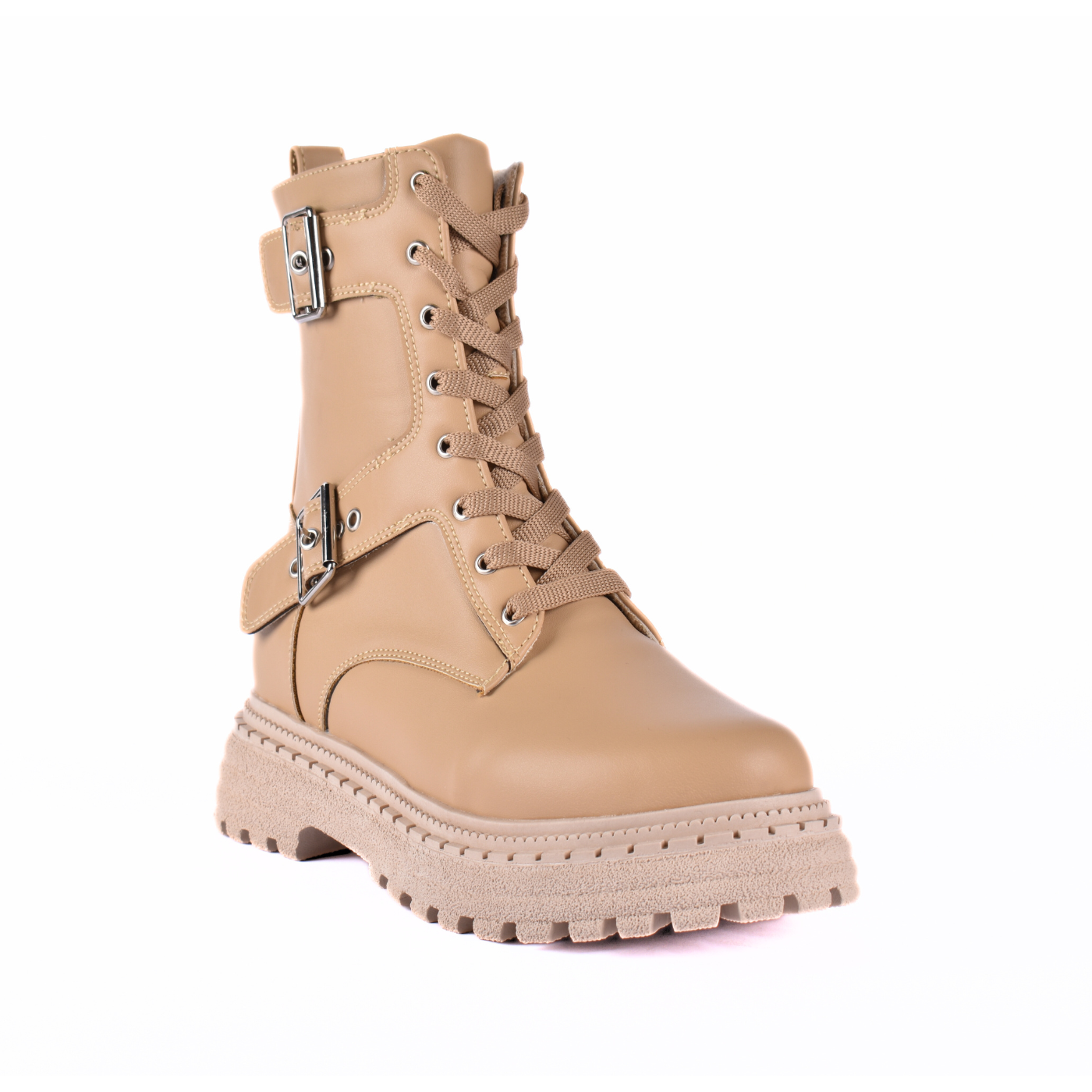 Comfy Platform Half Boot Beige Melouk