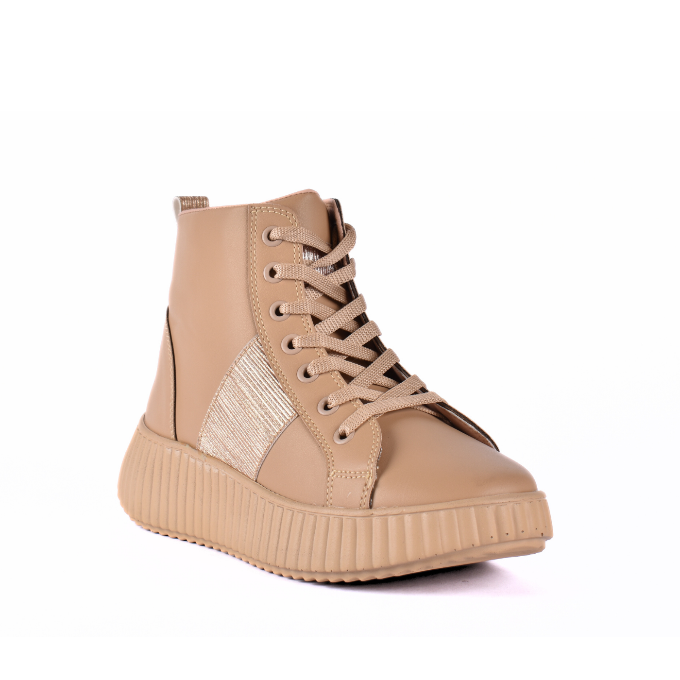 Everyday Denim Ankle Sneakers Beige Melouk