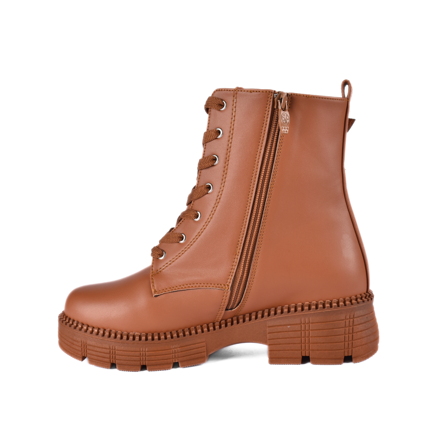 Pointed Heel Leather Ankle Boots With Details Melouk