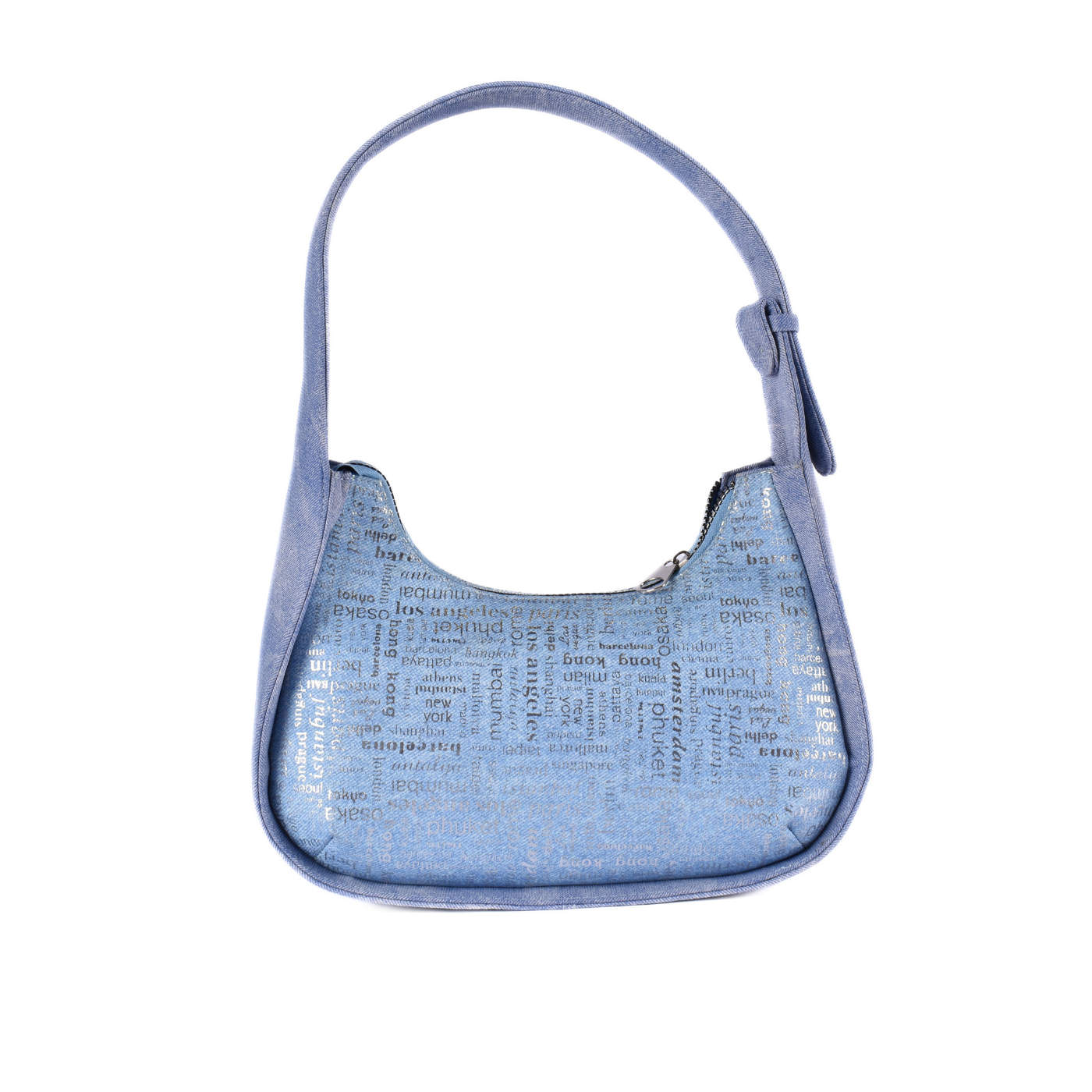 Simple Shoulder Bag Light blue b173 Melouk