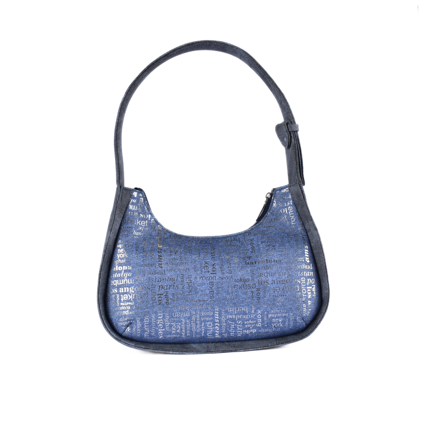 Simple Shoulder Bag Navy b173 Melouk