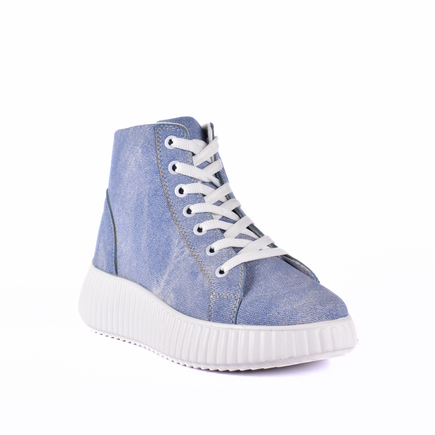 Everyday Denim Ankle Sneakers Light Blue Melouk