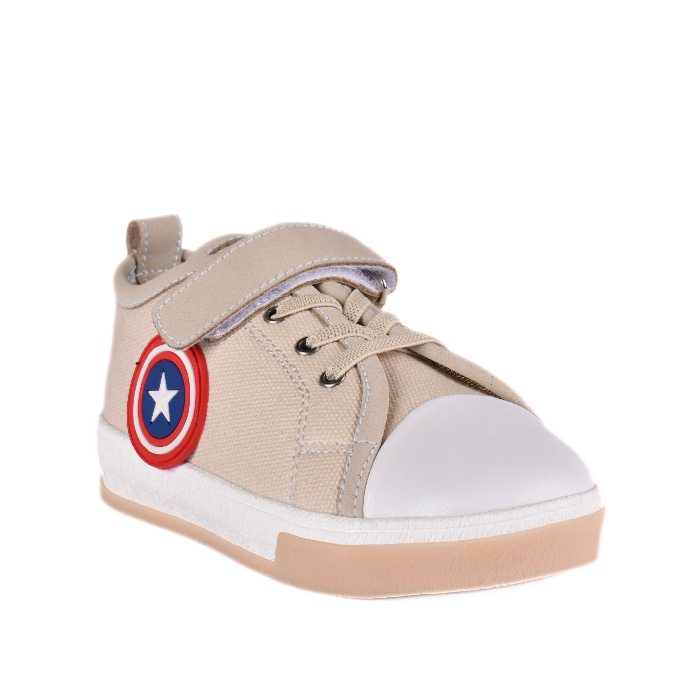 Embossed Sneakers Kids With Details Beige 79 30S Melouk