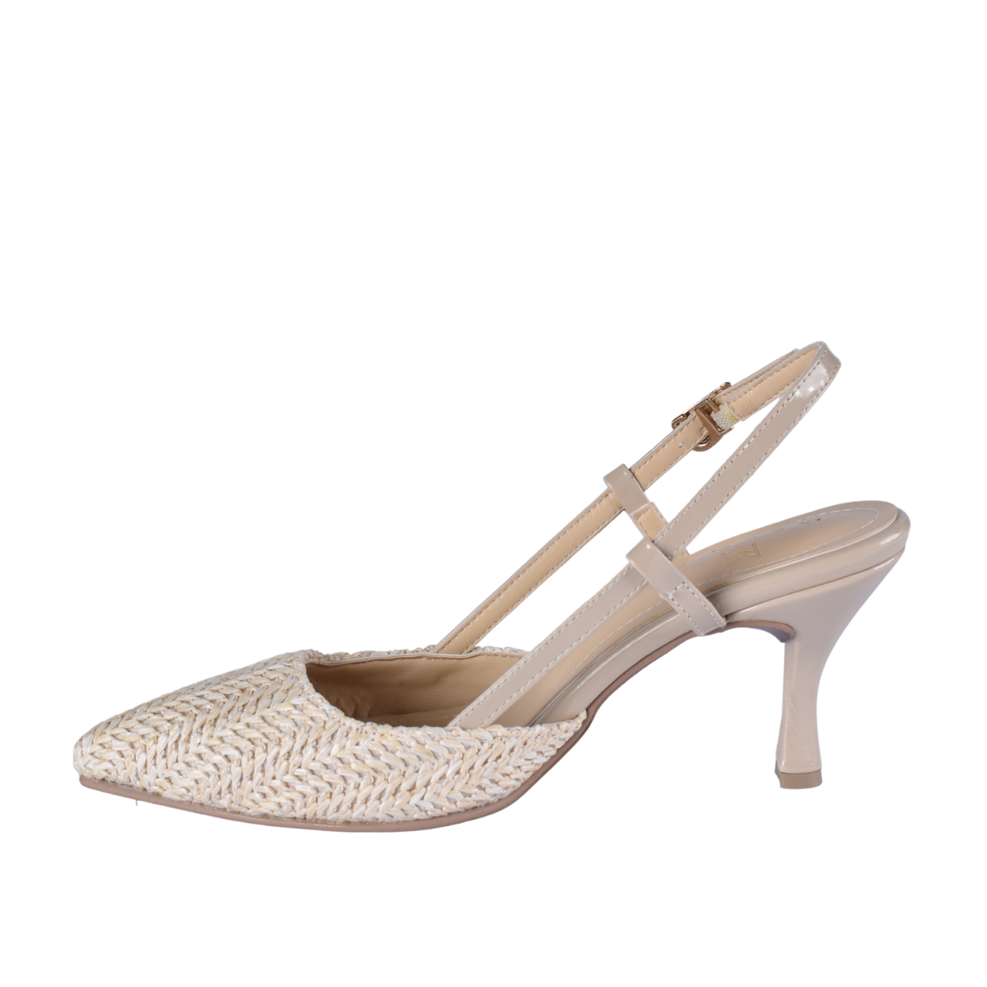 Intercciato Semi Squared Heeled Sandal Melouk