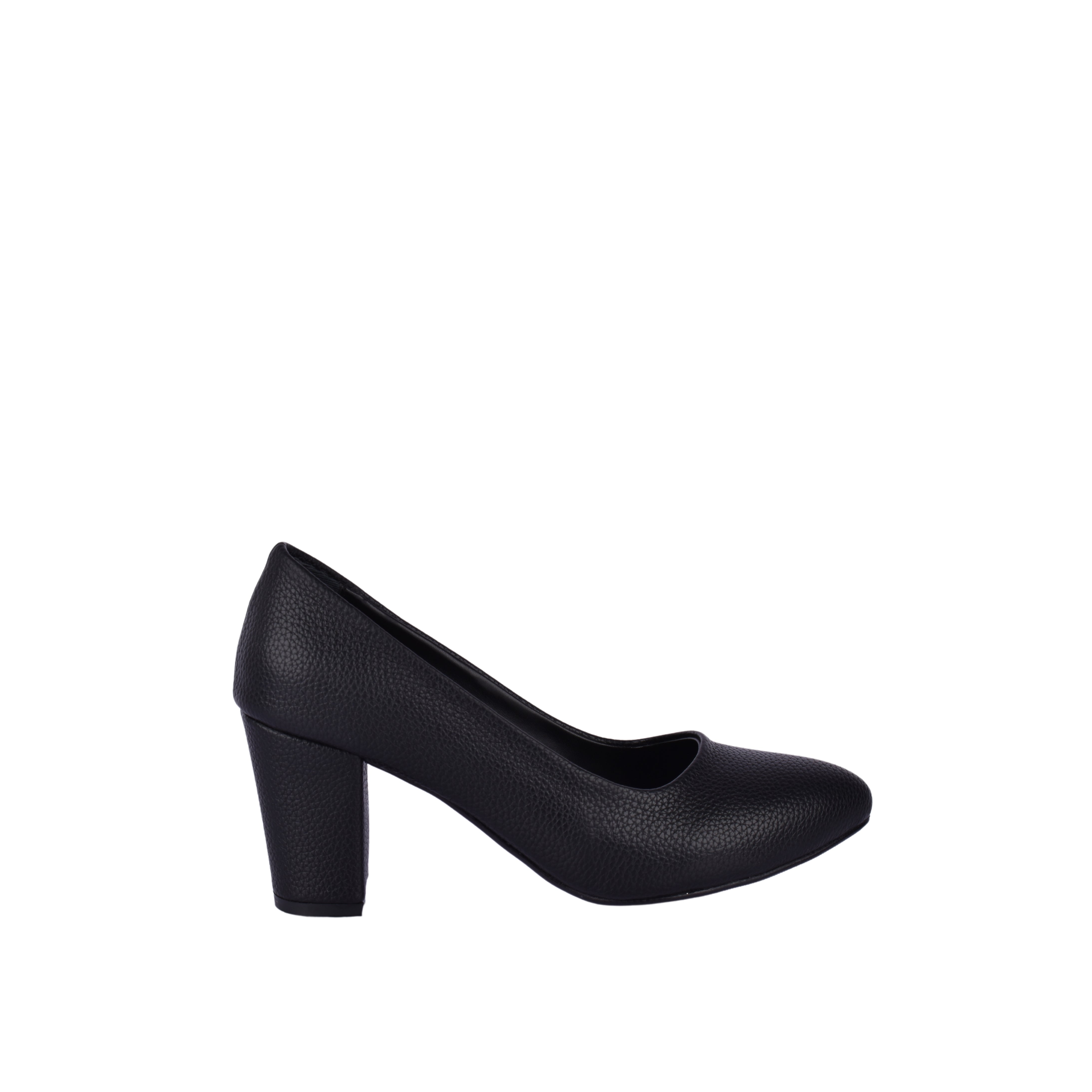 Decollete Leather Heels Black Melouk