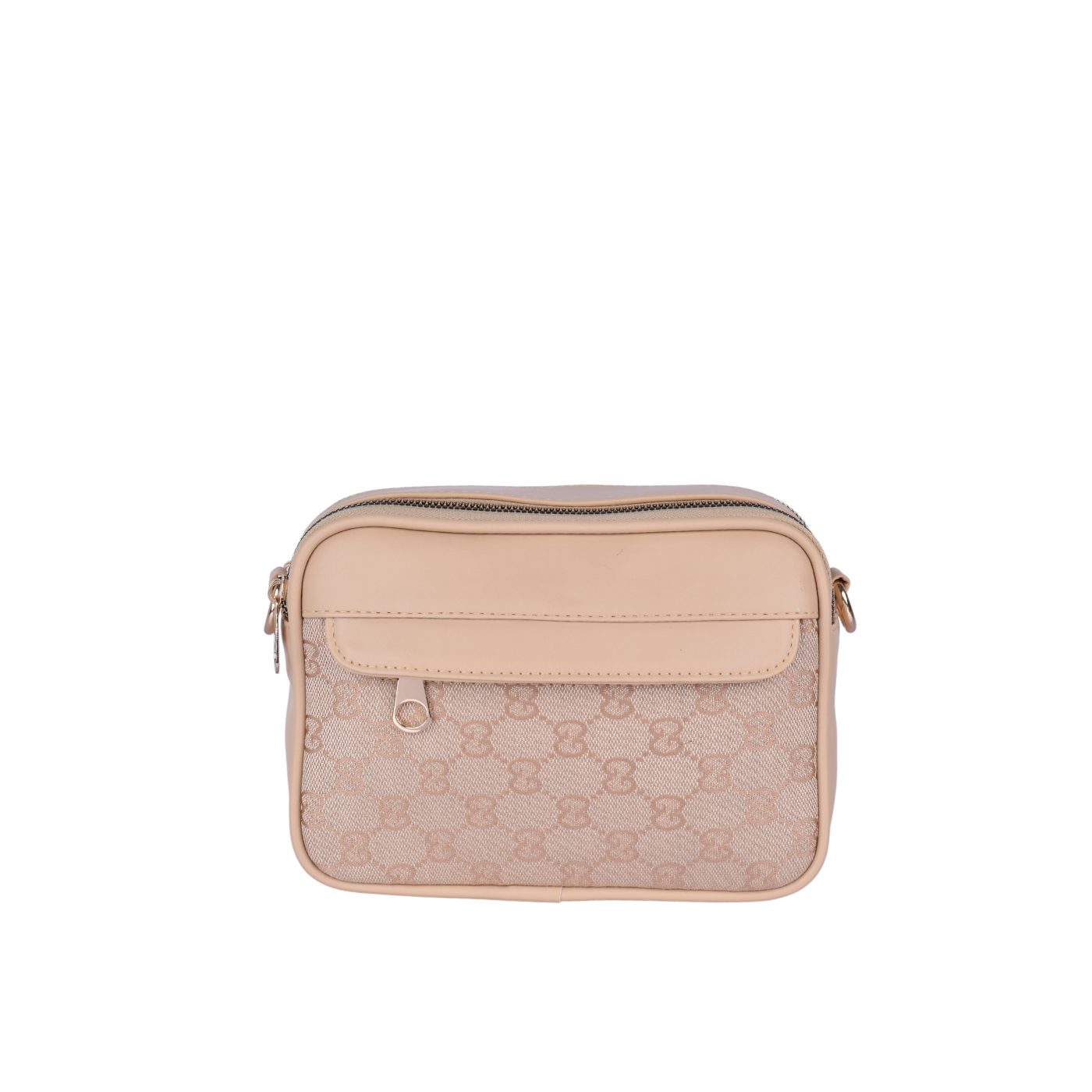 Simple Small Cross Body Bag Beige Melouk