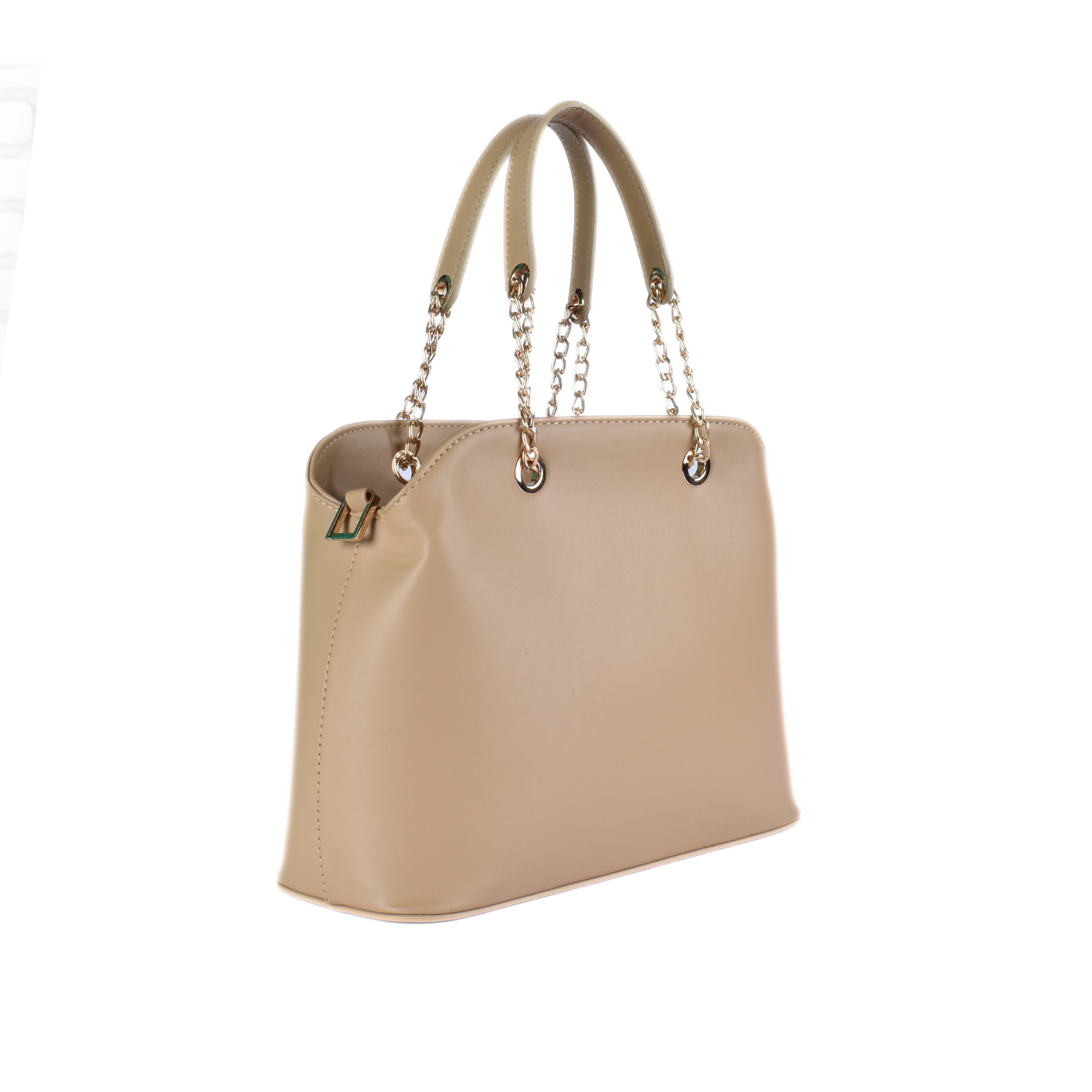Embossed Leather Handbag With Details Melouk