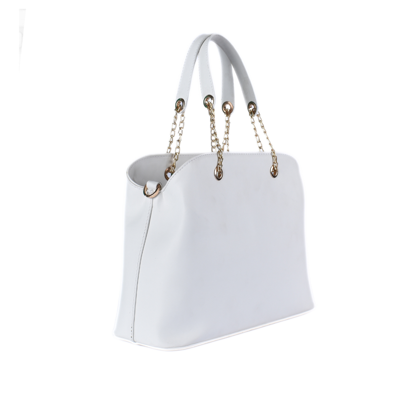 Embossed Leather Handbag With Details Melouk