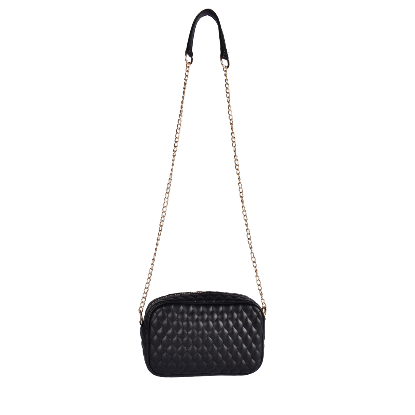 Trendy Quilted Faux Leather Crossbody Bag Melouk