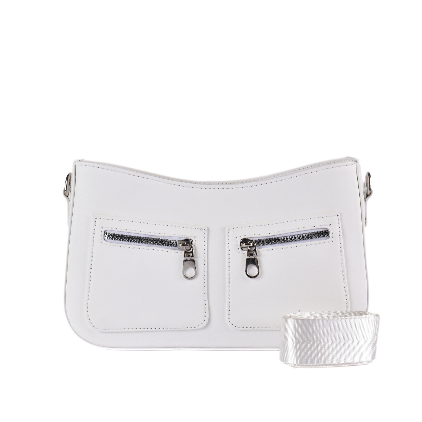Simple Crossbody Bag White Melouk