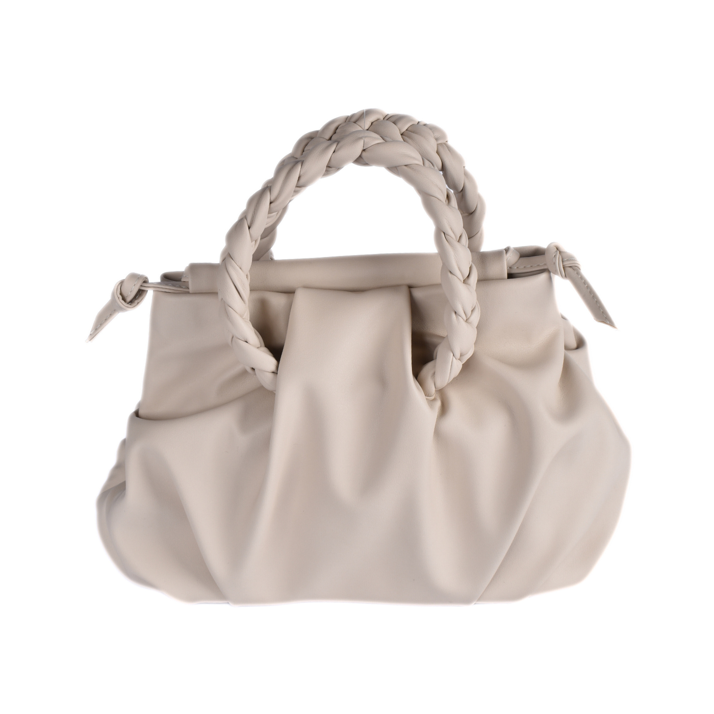 Stylish Crossbody Bag Featuring with Braided Strap Beige Melouk