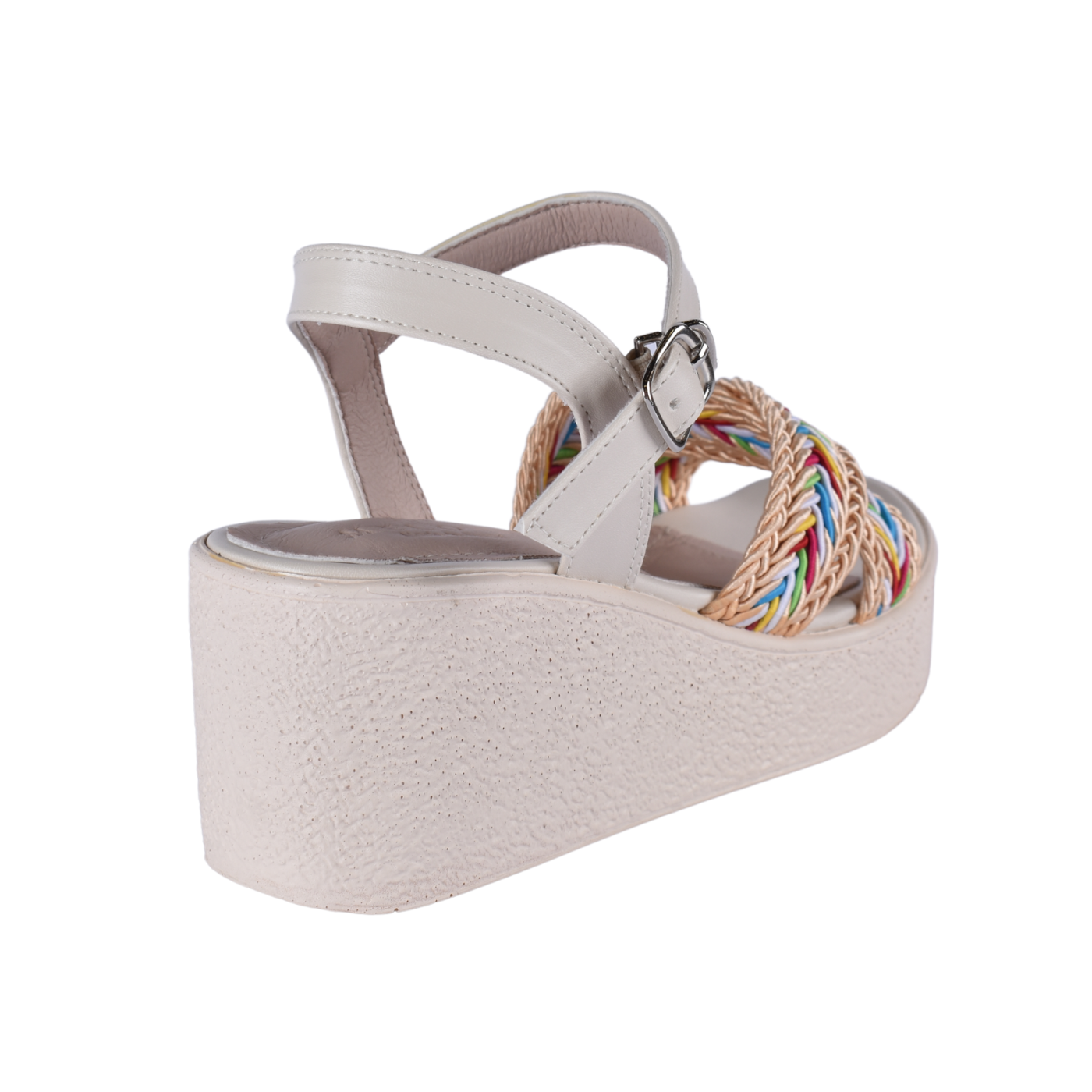 Elegant Cross-Strap Sandal Featuring A Beautifully Embellished Strap Melouk