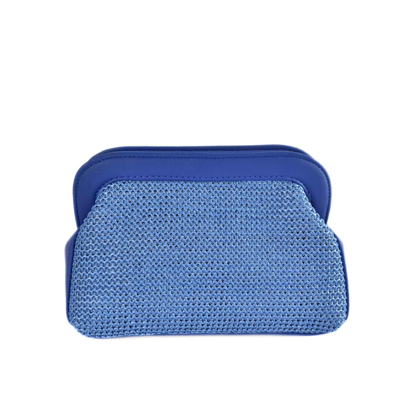 Chic Textured Clutch Blue Melouk