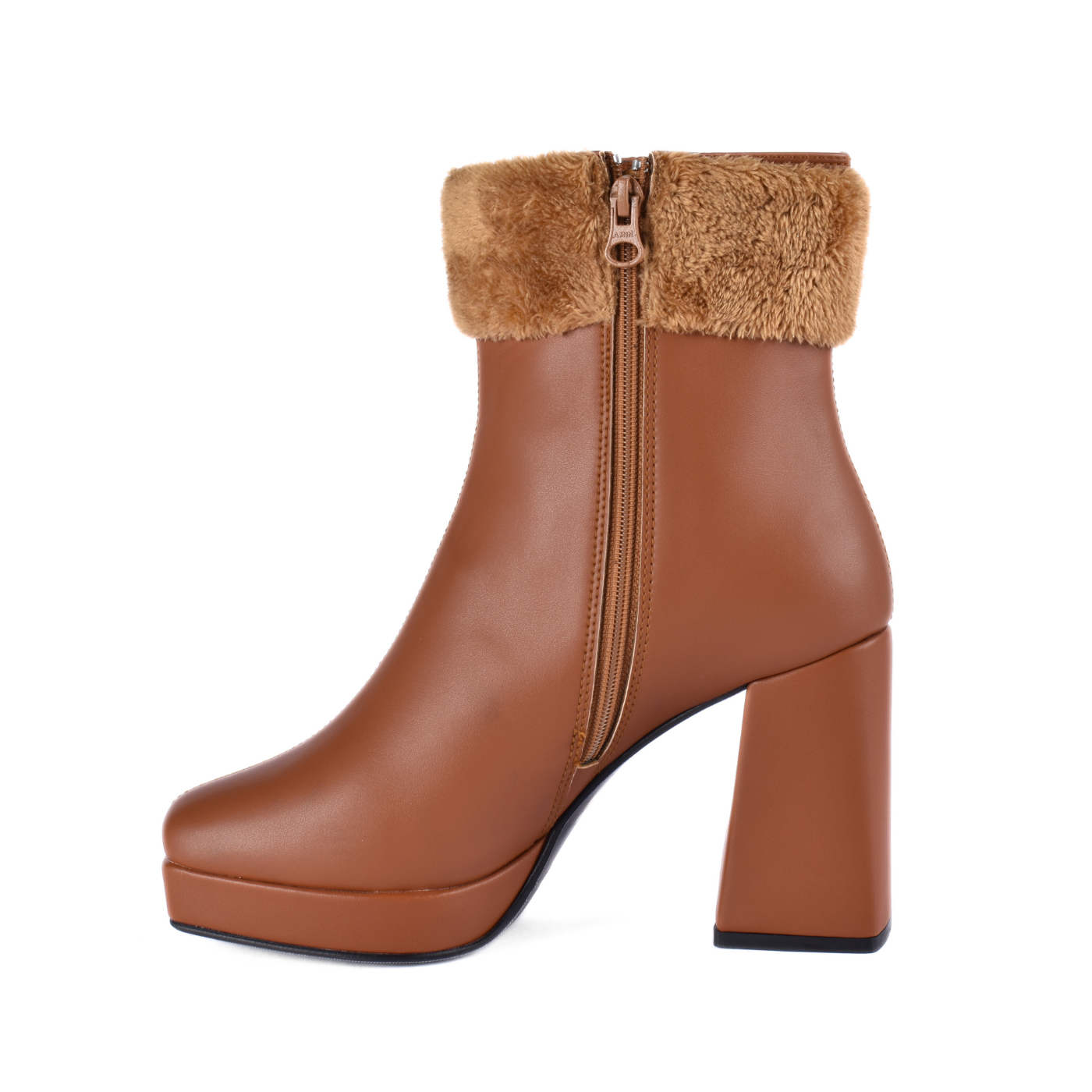 Simple Flat Leather Ankle Boot With Buckle Melouk