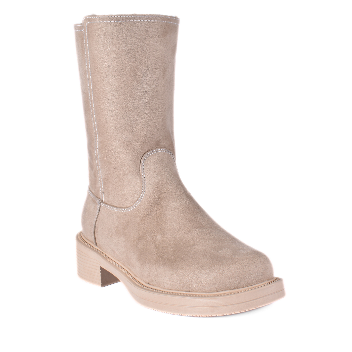 Comfy Platform Half Boot Beige Melouk