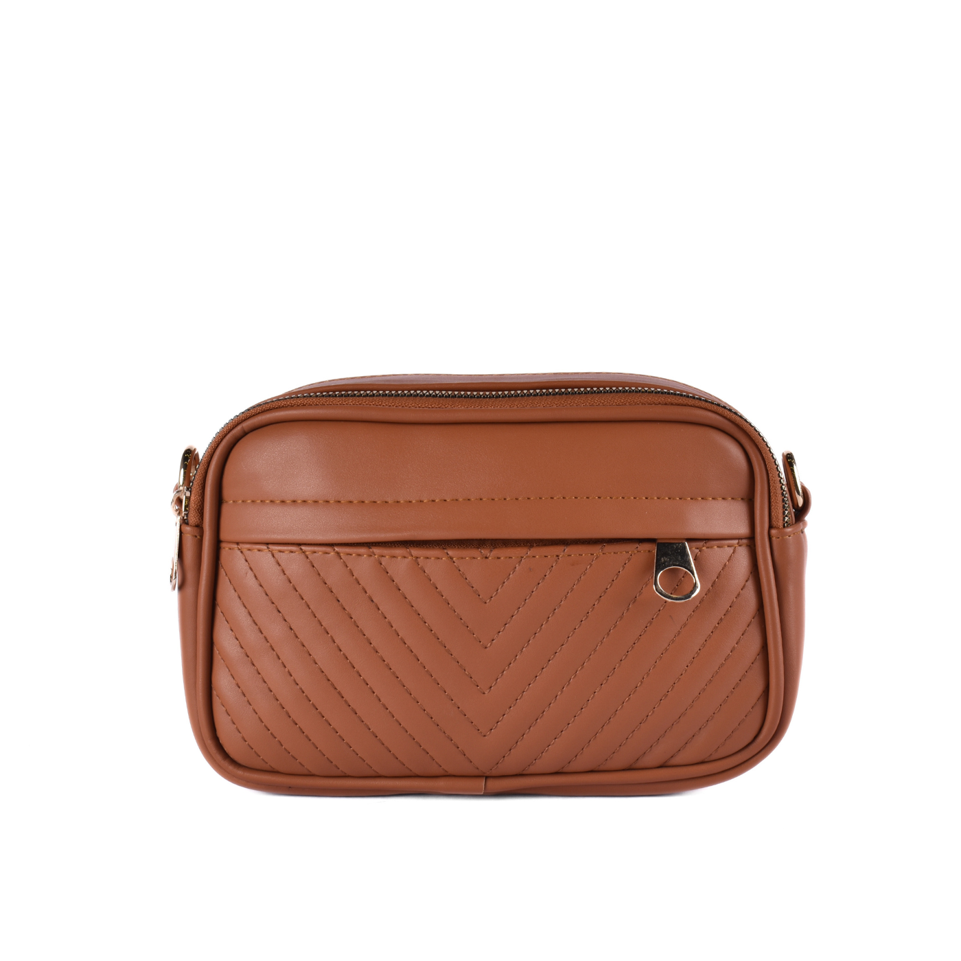 Simple Leather Cross Body Bag Havana Melouk