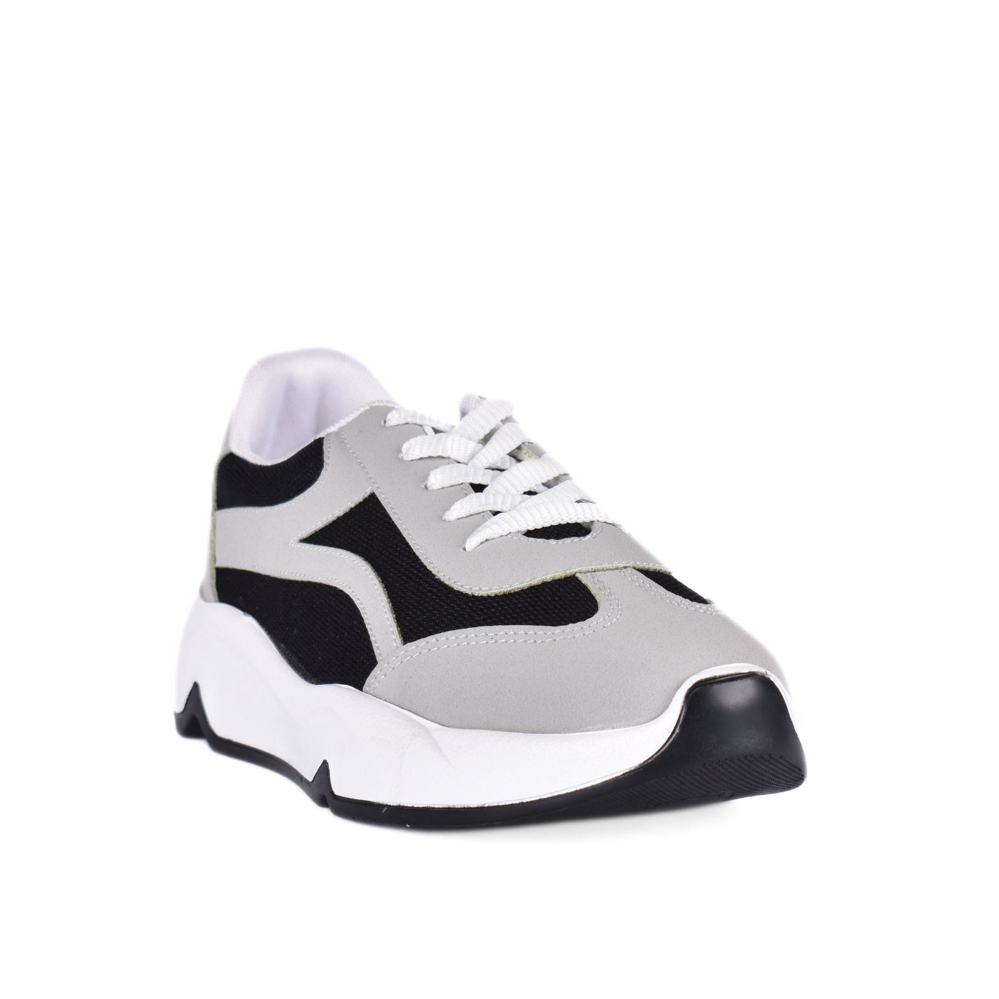 Perforated Leather Sneakers Black Melouk