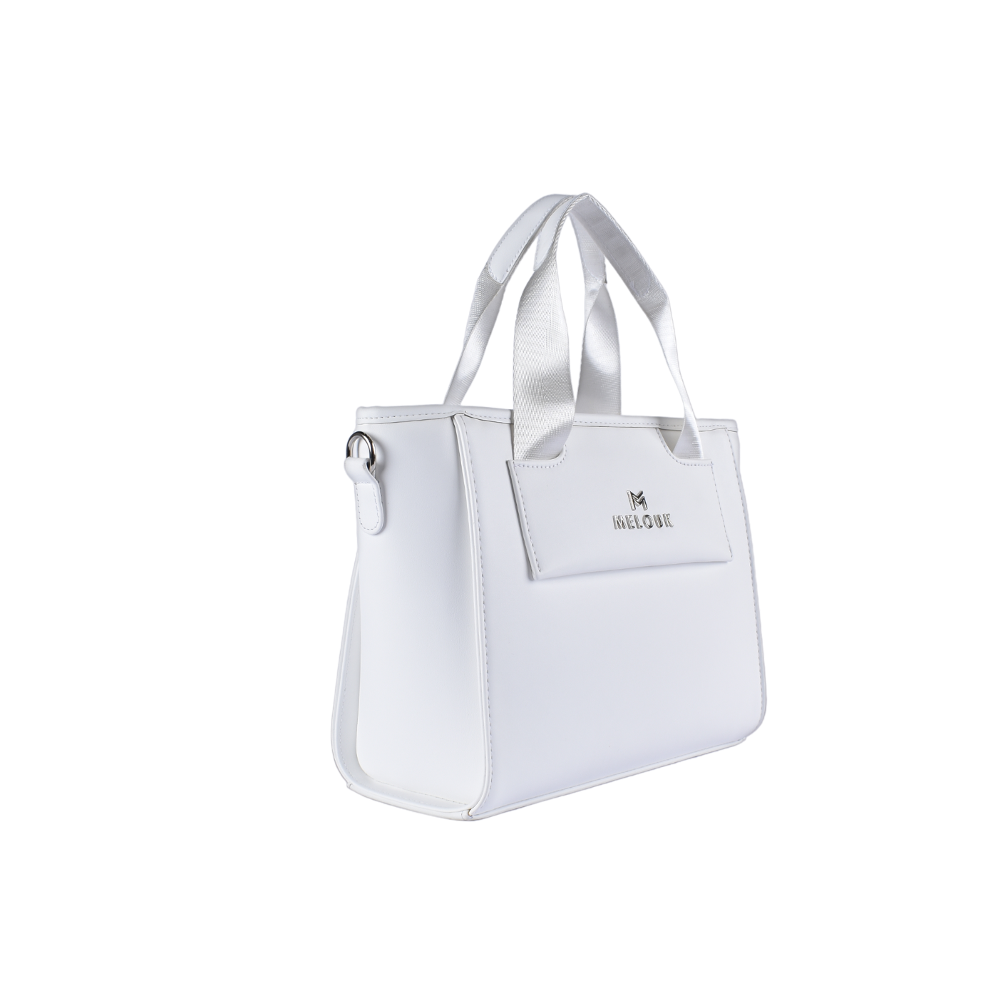 Textured Leather Top Handle Bag Melouk