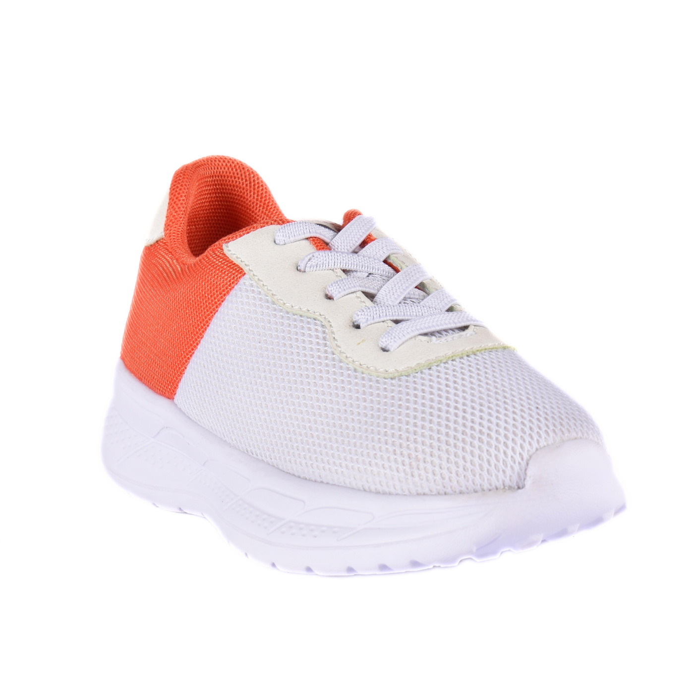 Embossed Sneakers Kids With Details Orange 76 30S Melouk