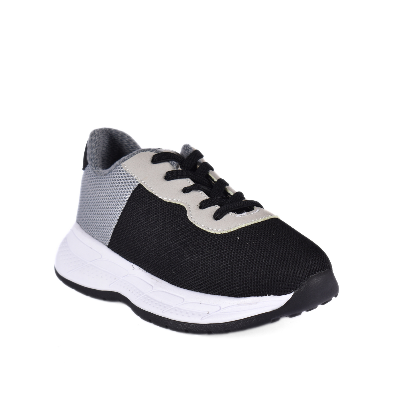 Embossed Sneakers Kids With Details Black 76 30S Melouk