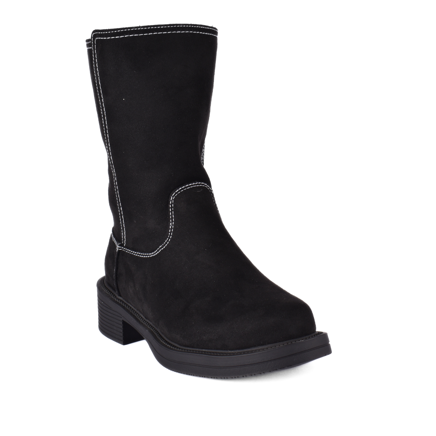 Comfy Platform Half Boot Black Melouk