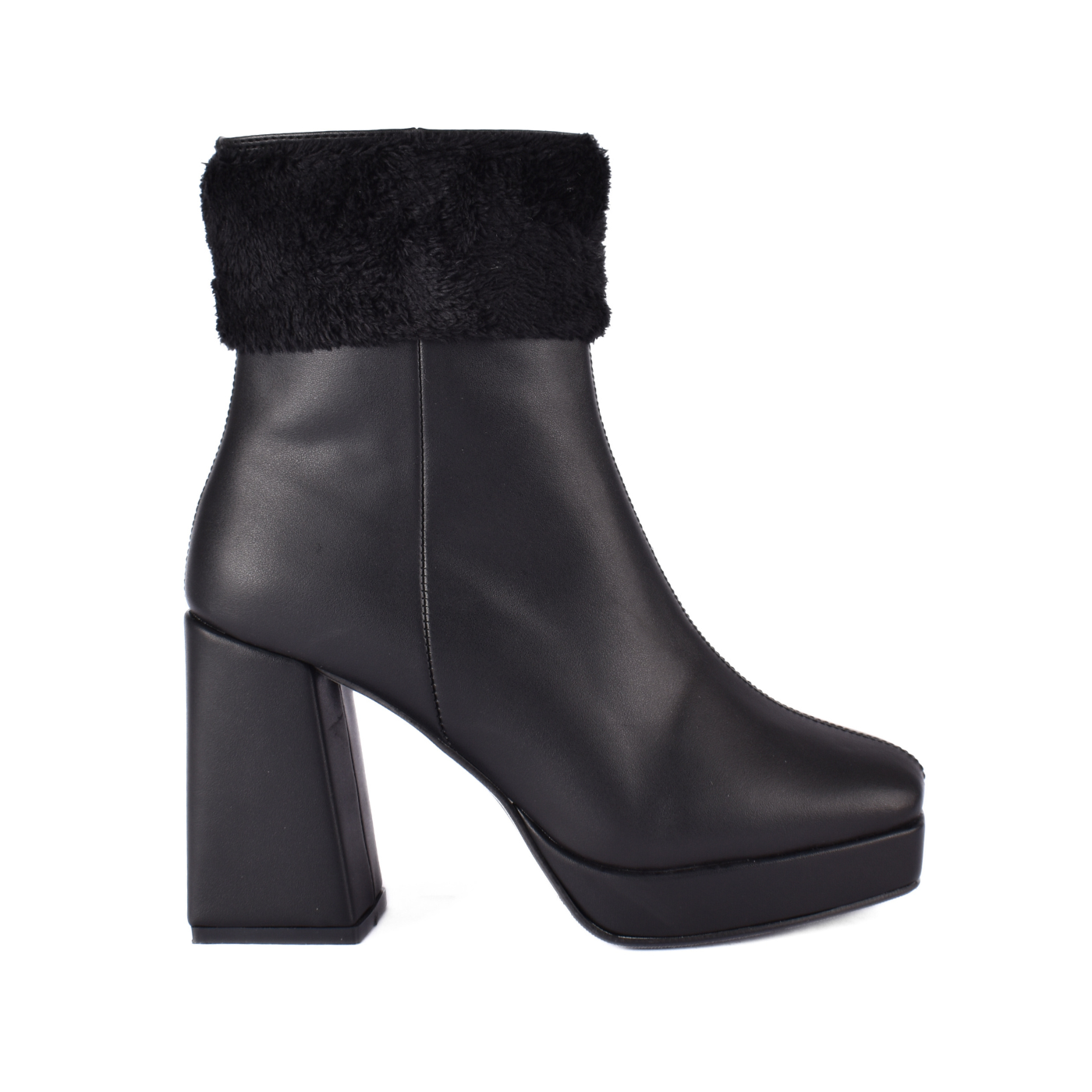 Simple Flat Leather Ankle Boot With Buckle Melouk