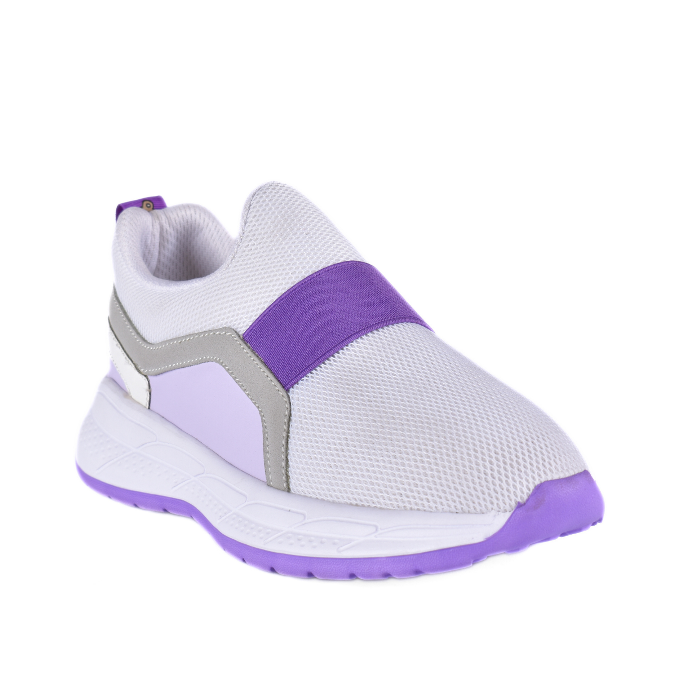Embossed Sneakers Kids With Details Purple 82 30S Melouk