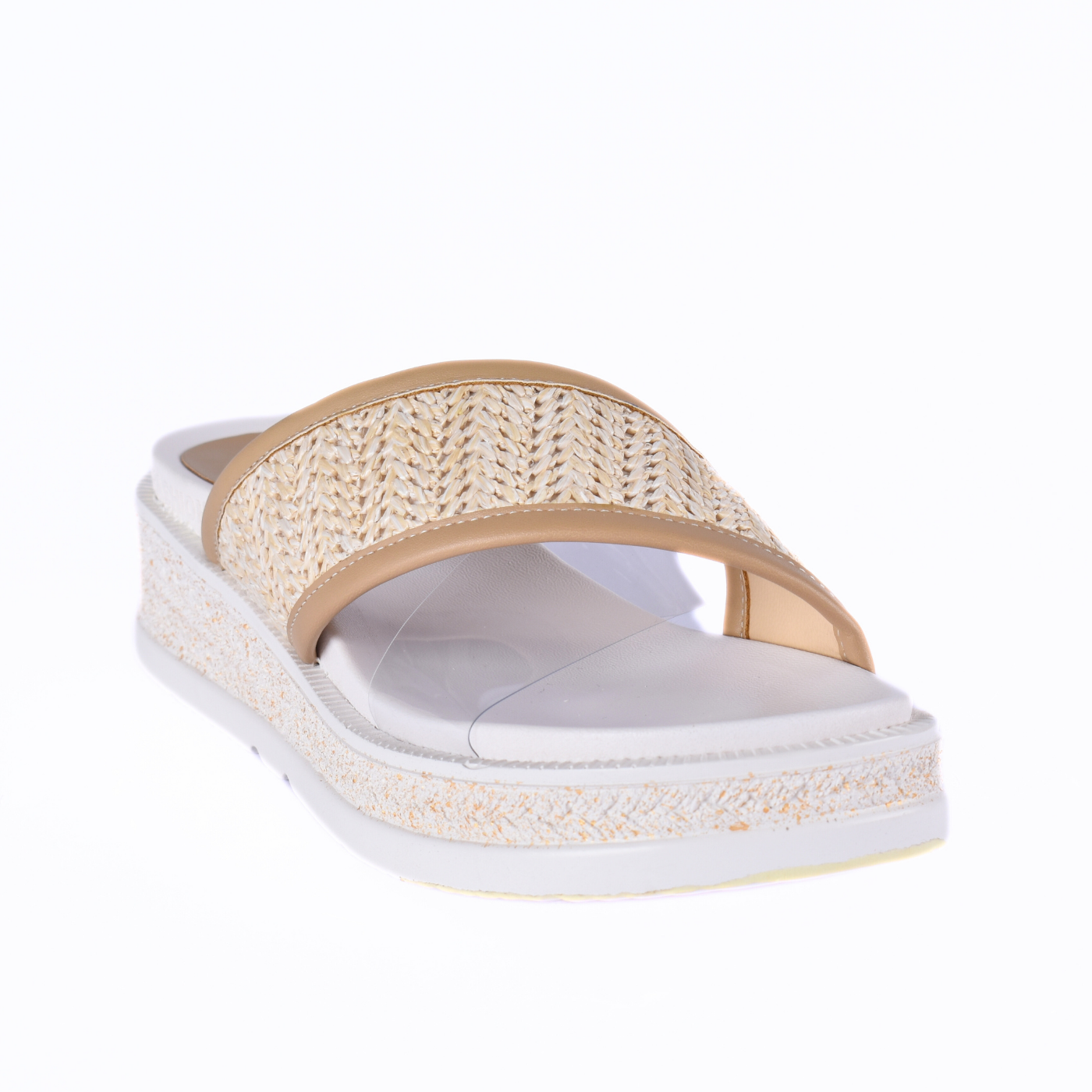 Transparent Slipper With Details Beige Melouk