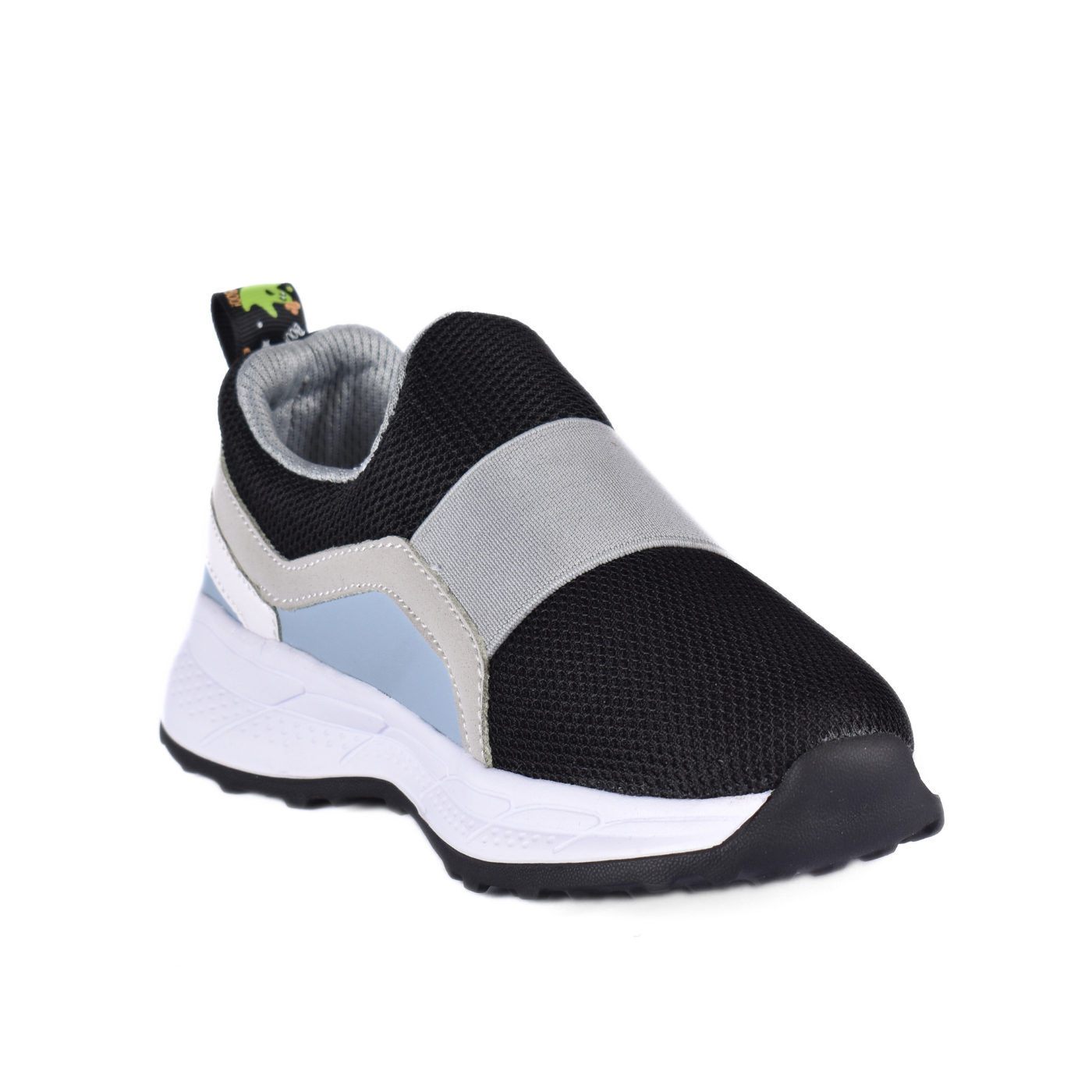 Embossed Sneakers Kids With Details Black 82 30S Melouk