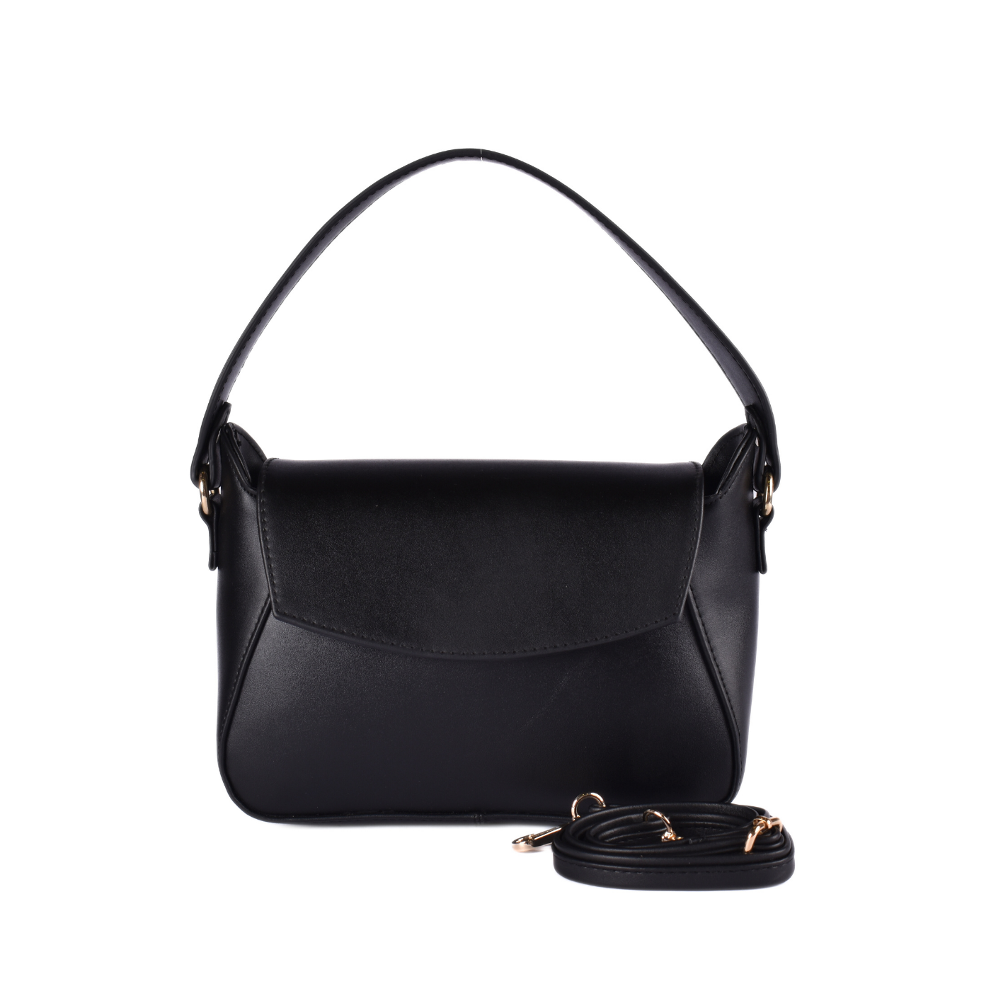 Leather Cross Body Bag White Melouk