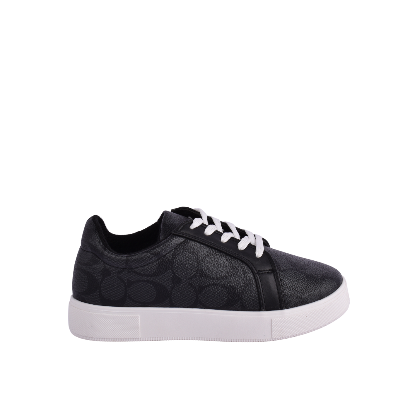 Fashionable Sneaker With Trims Black Melouk