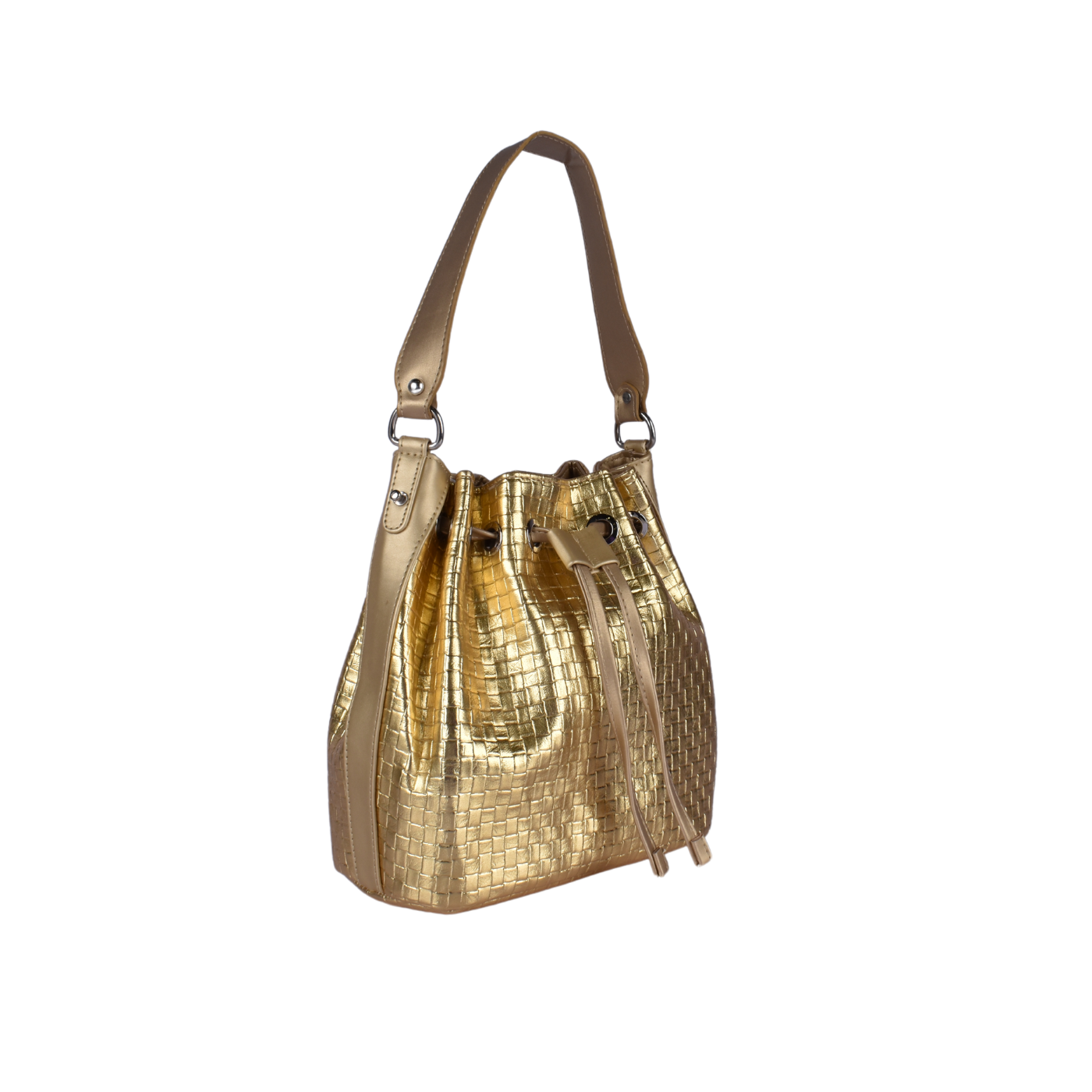 Shoulder Bag With Details Gold Melouk