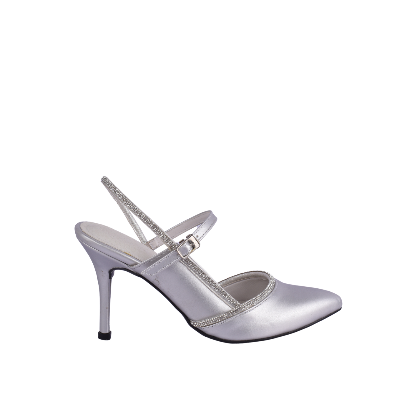 Strass High Heels Pumps Silver Melouk
