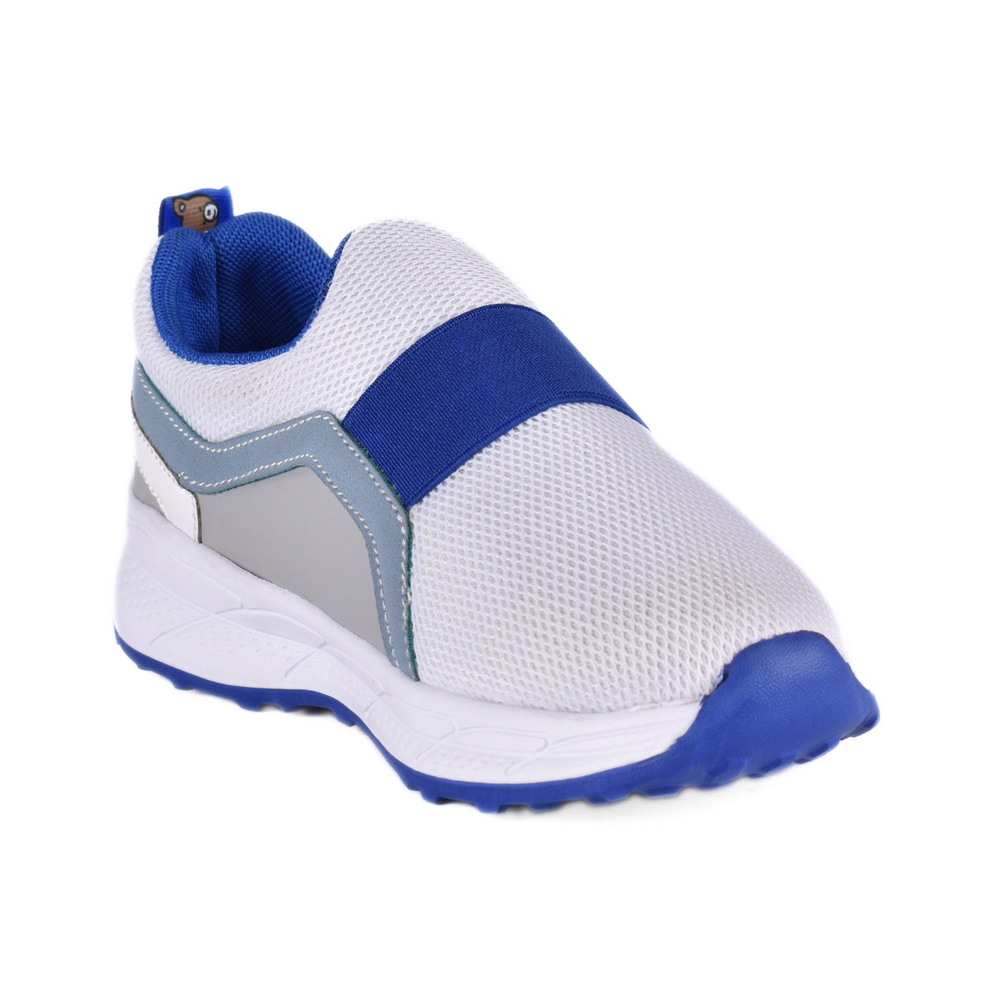 Embossed Sneakers Kids With Details Blue 82 30S Melouk