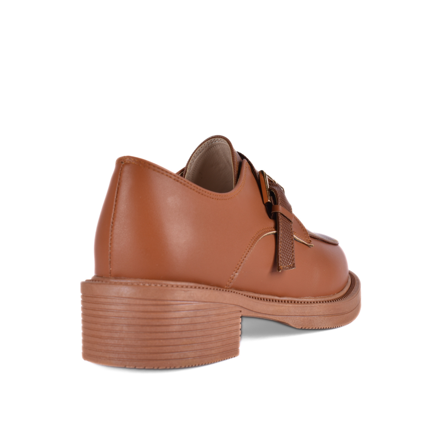 Stiched Leather Flat Loafers Melouk