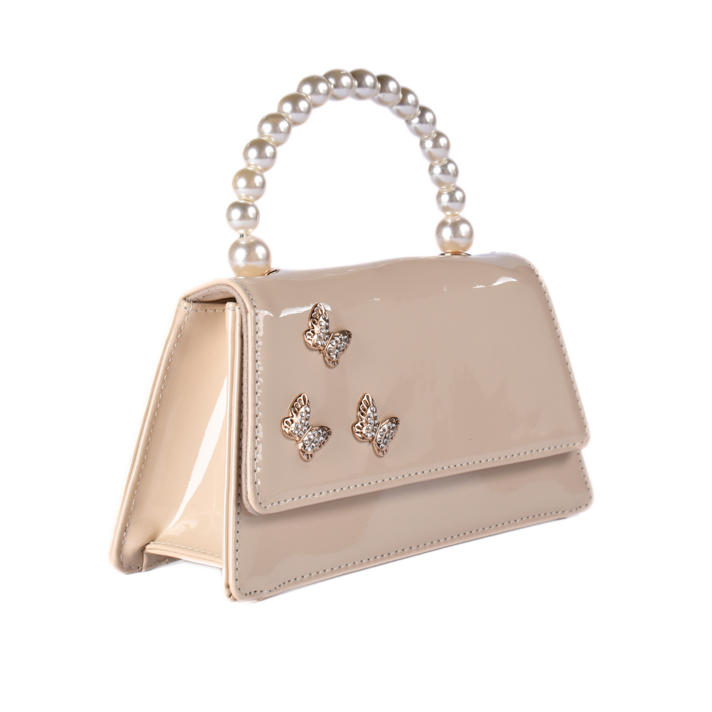 Quilted Handbag With Studs Melouk
